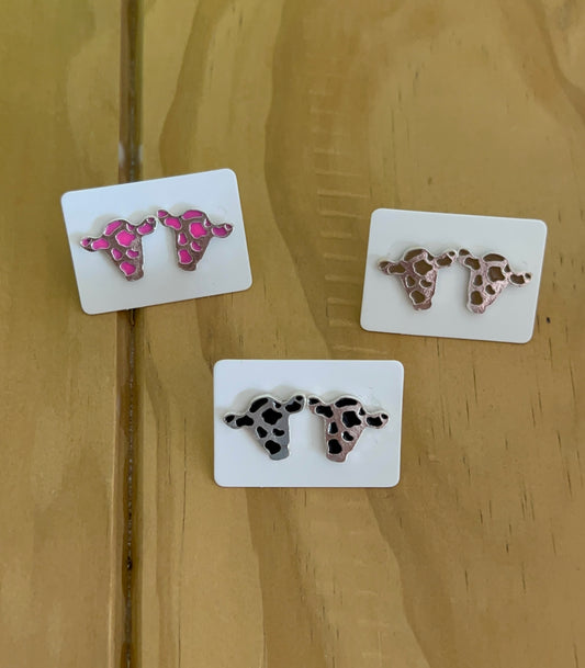 Country Phase Cow Earrings