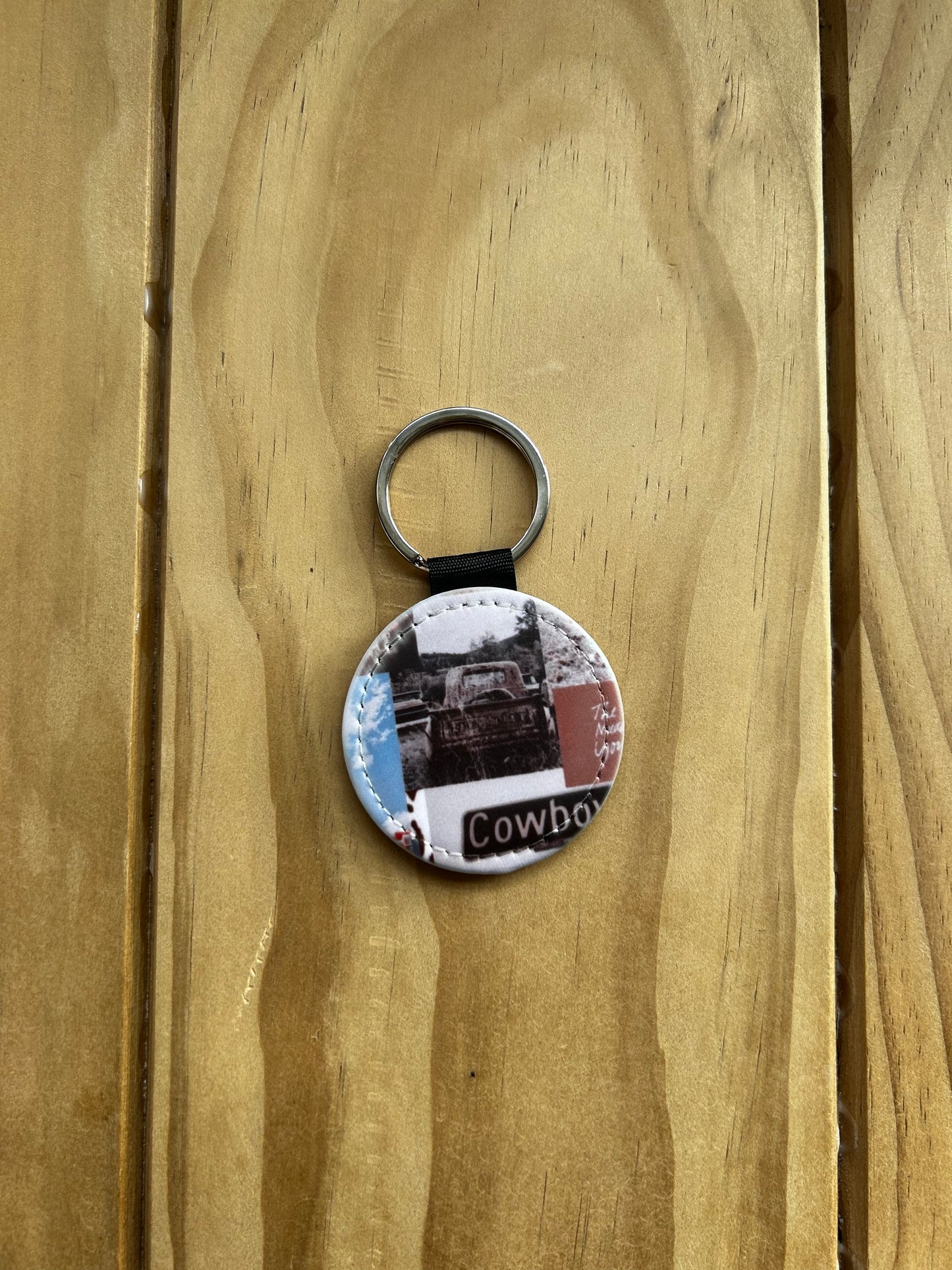 Country Phase Collage Keyring
