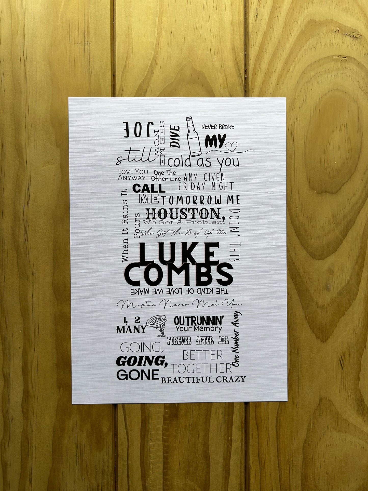 Country Phase Luke Combs Print