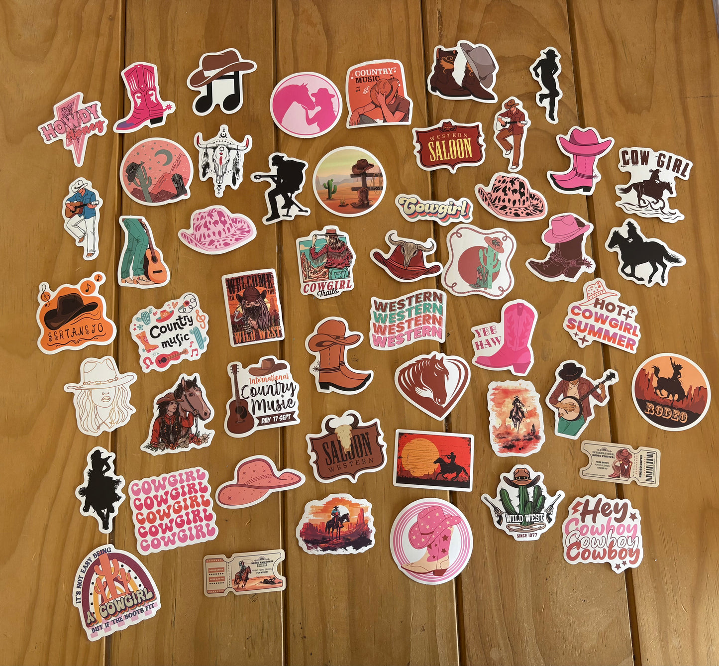 SALE- 20 Mystery Country Phase Stickers