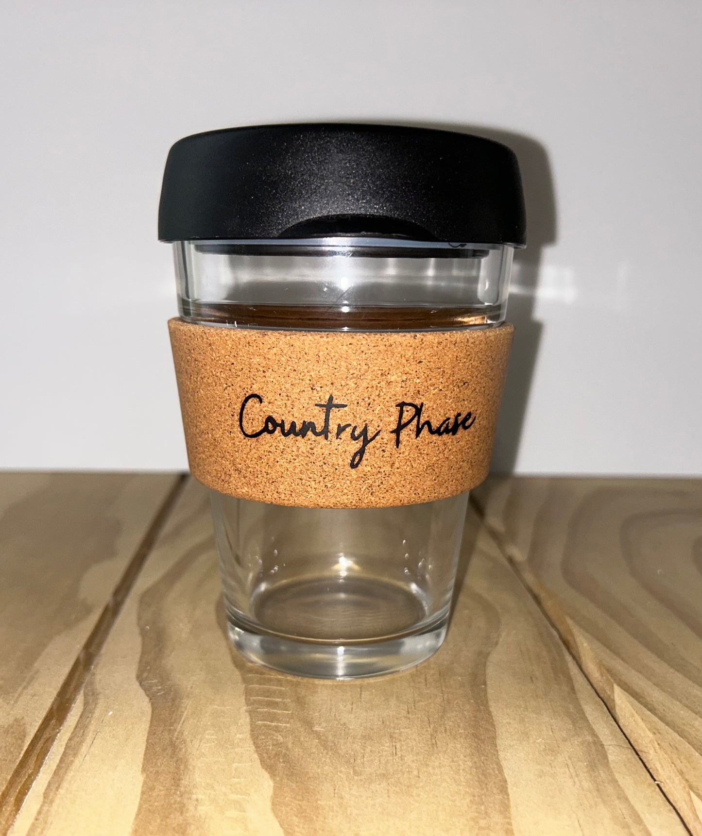 Country Phase Glass Reusable Cup
