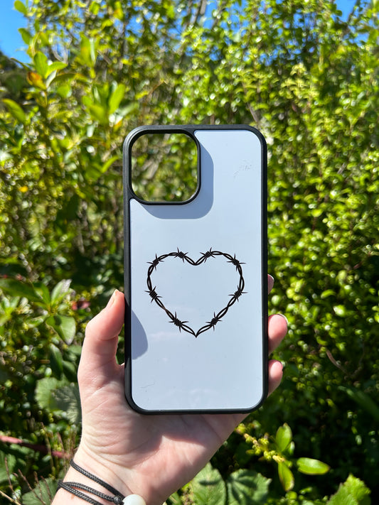 Country Phase Barbwire Heart Phone Case