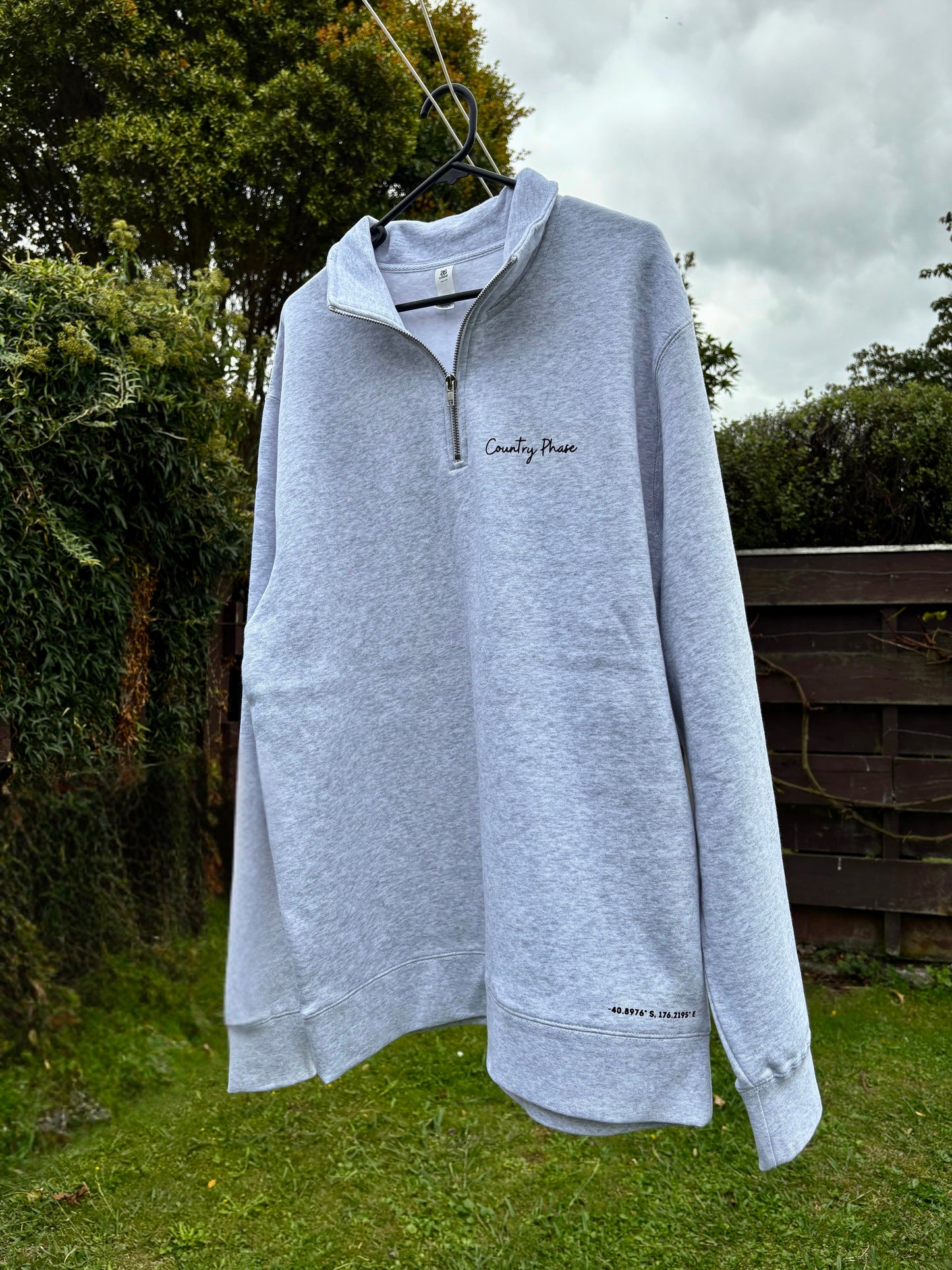 Country Phase Grey 1/2 Zip