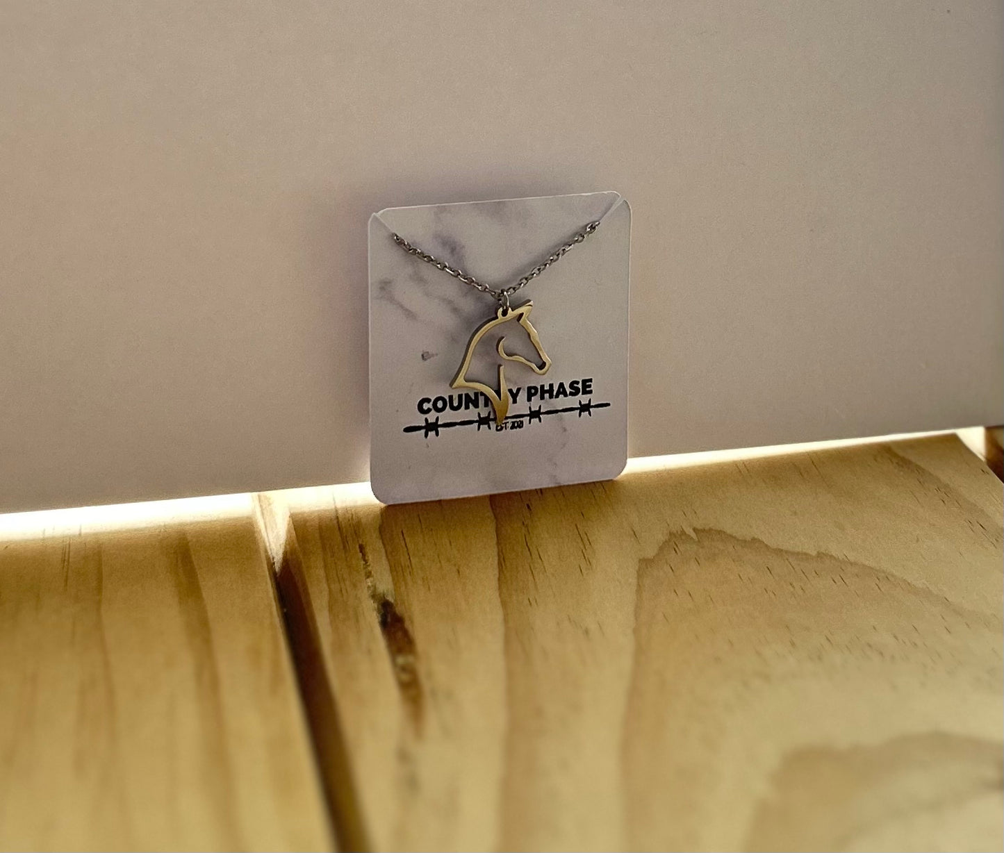 Country Phase Horse Necklace