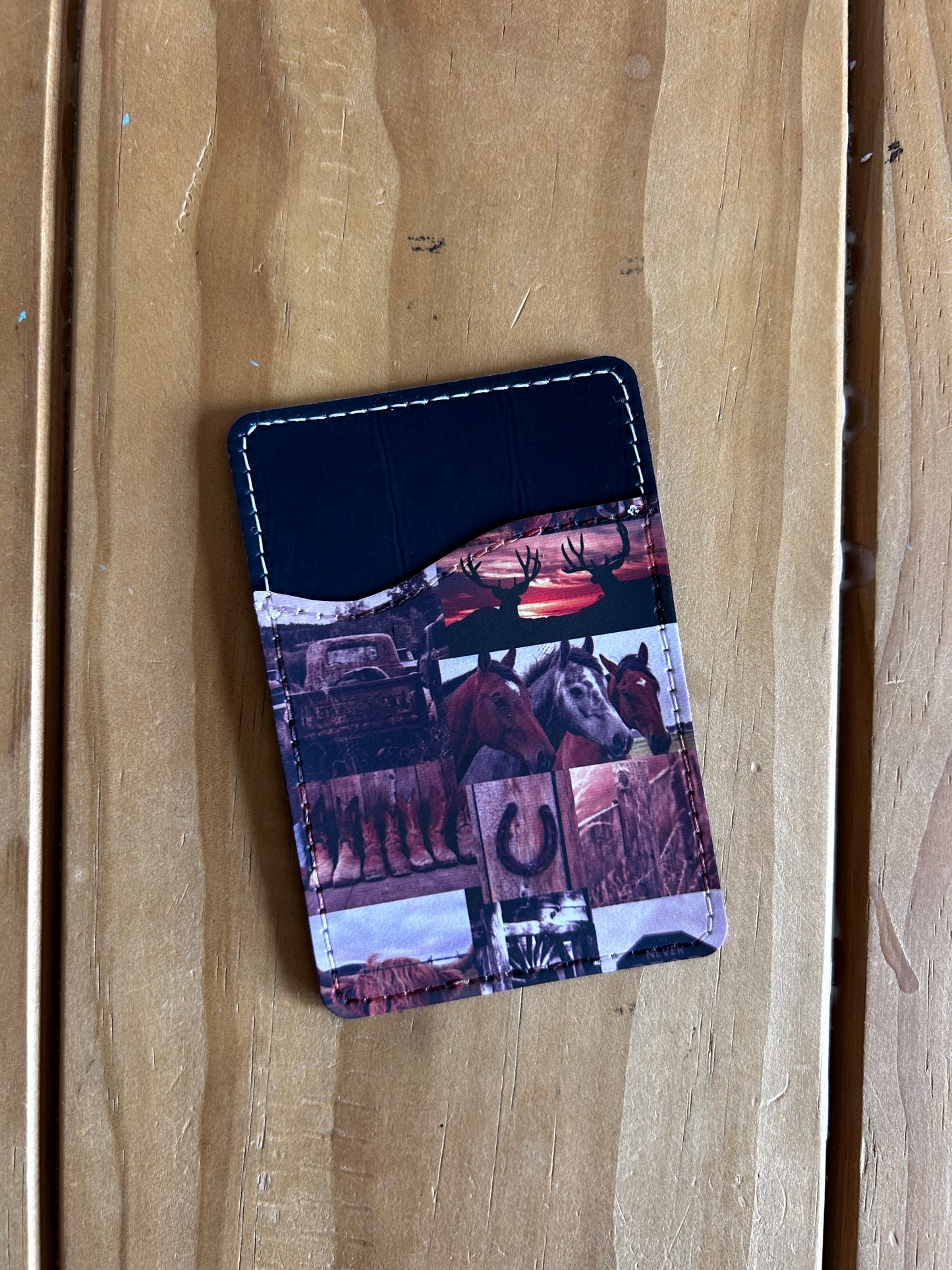 Country Phase Collage Card Holder