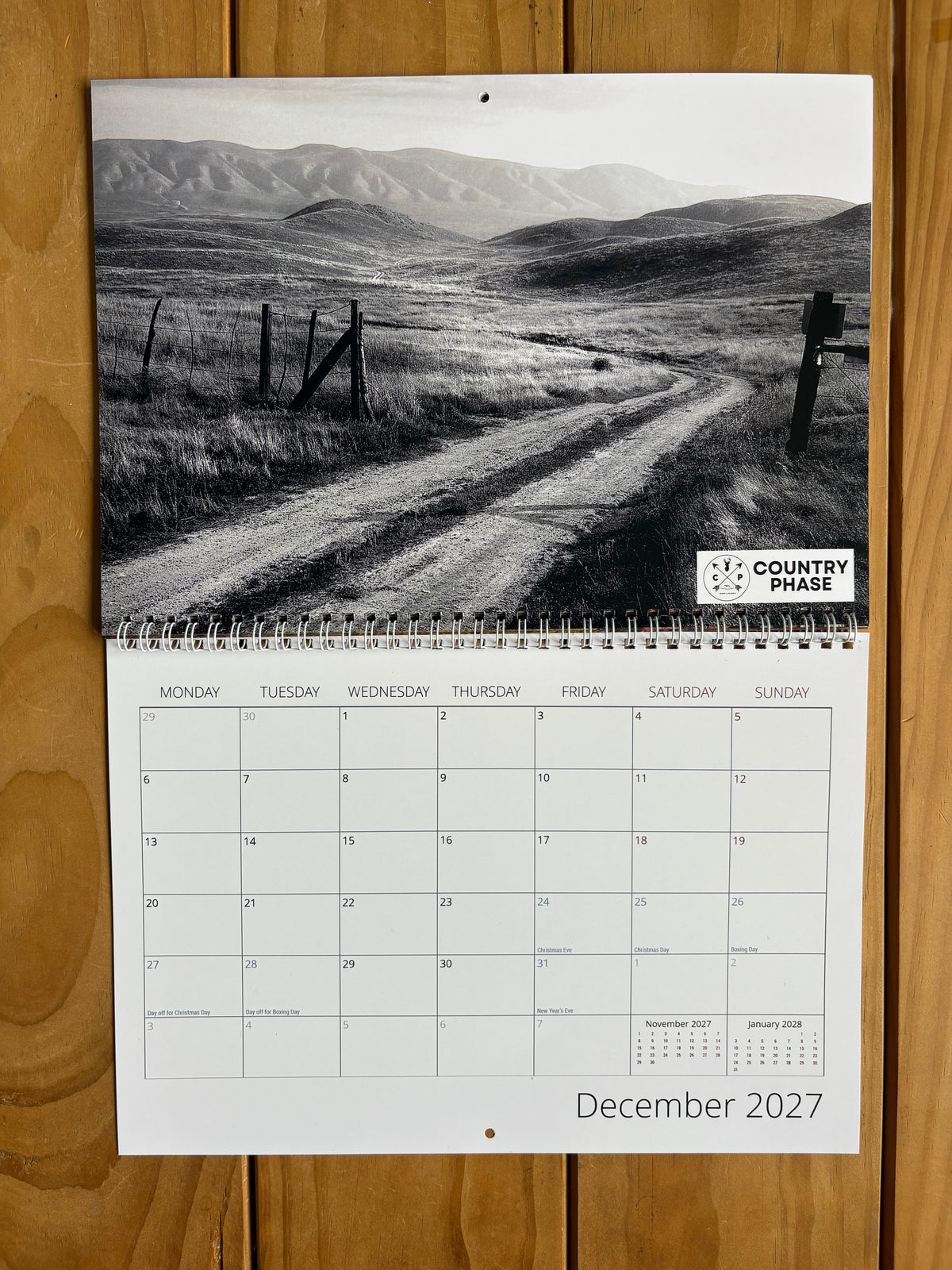 Country Phase 2027 Calendar