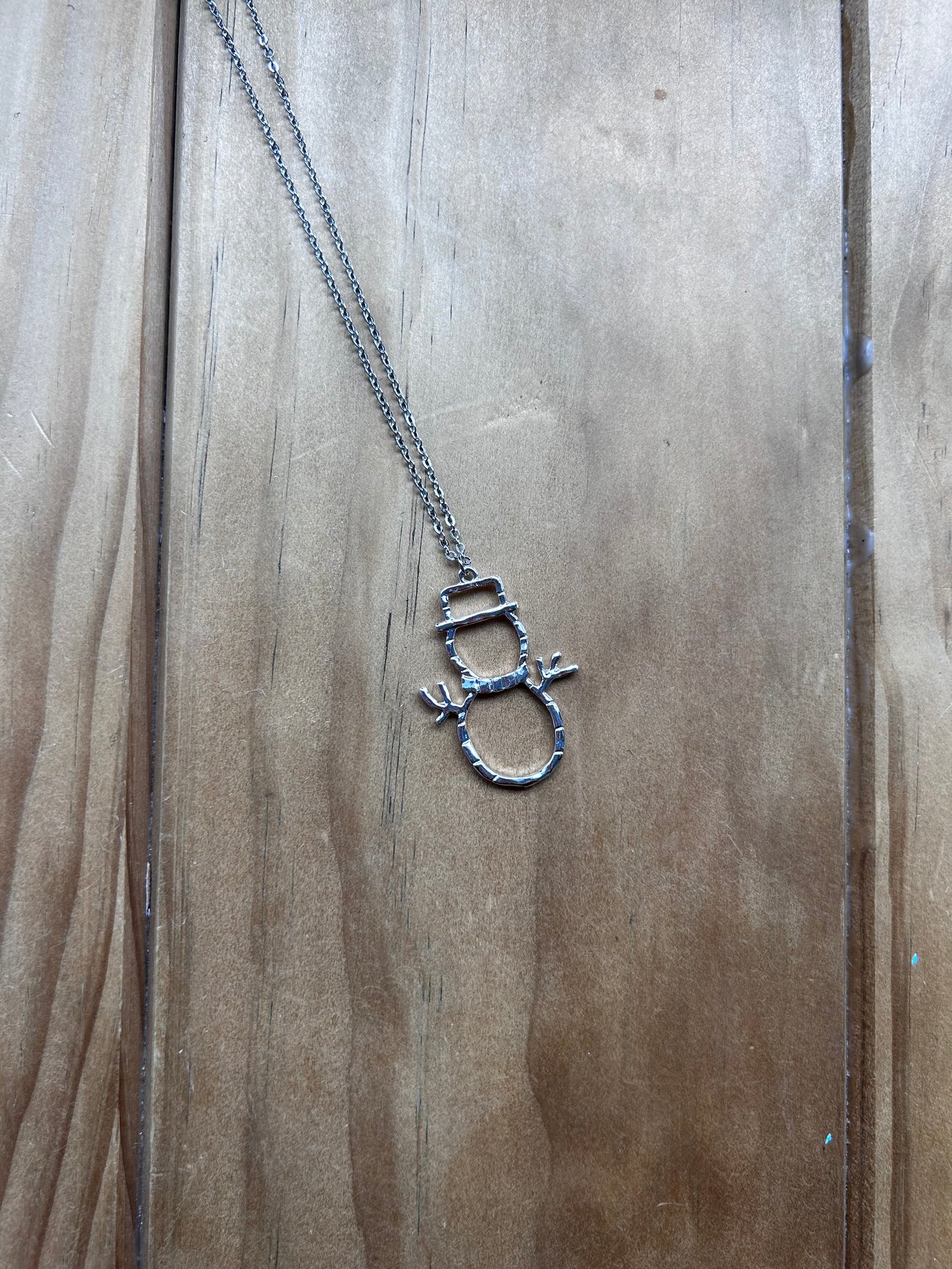 Country Phase Snowman Necklace