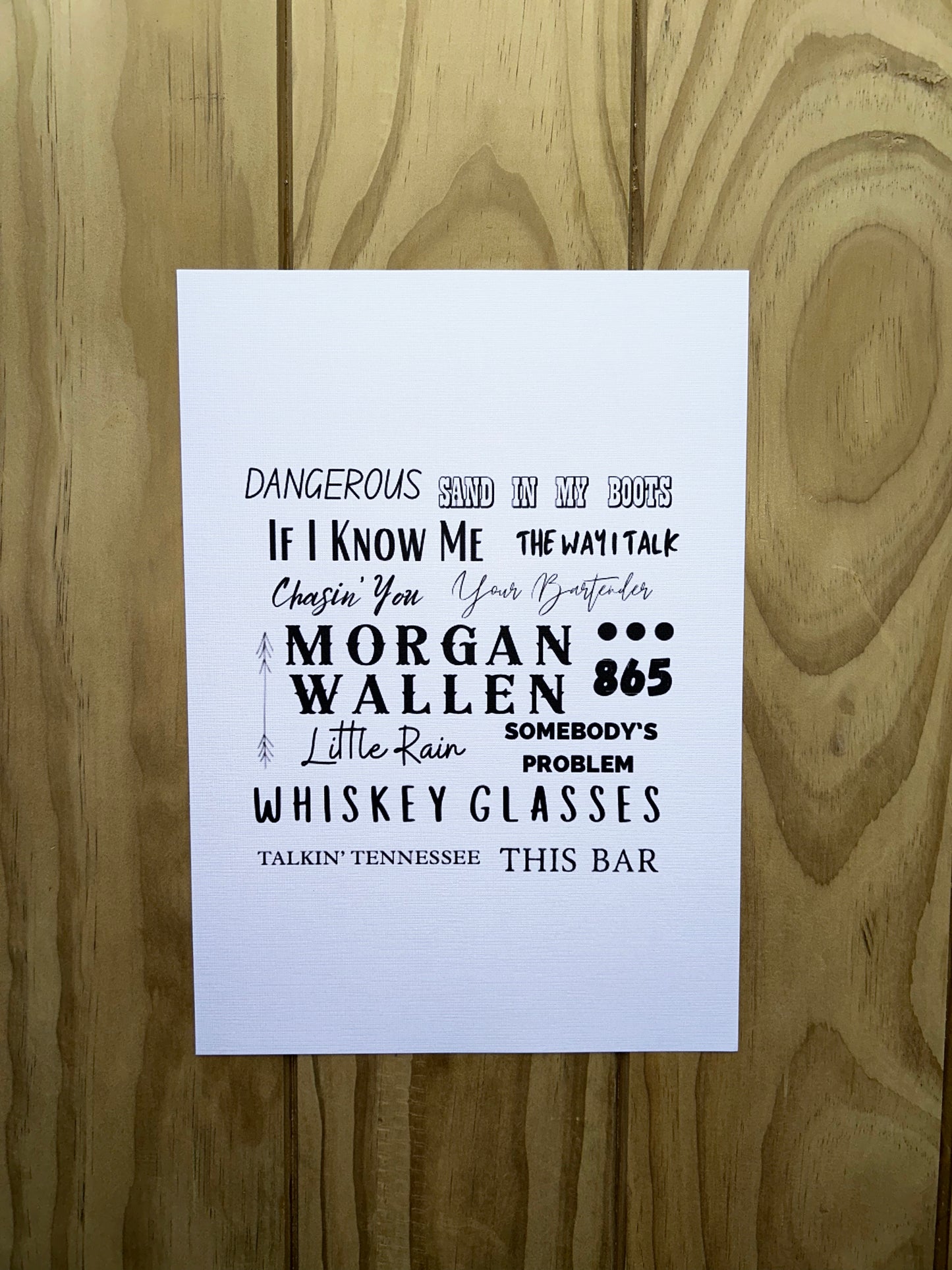 Country Phase Morgan Wallen Print