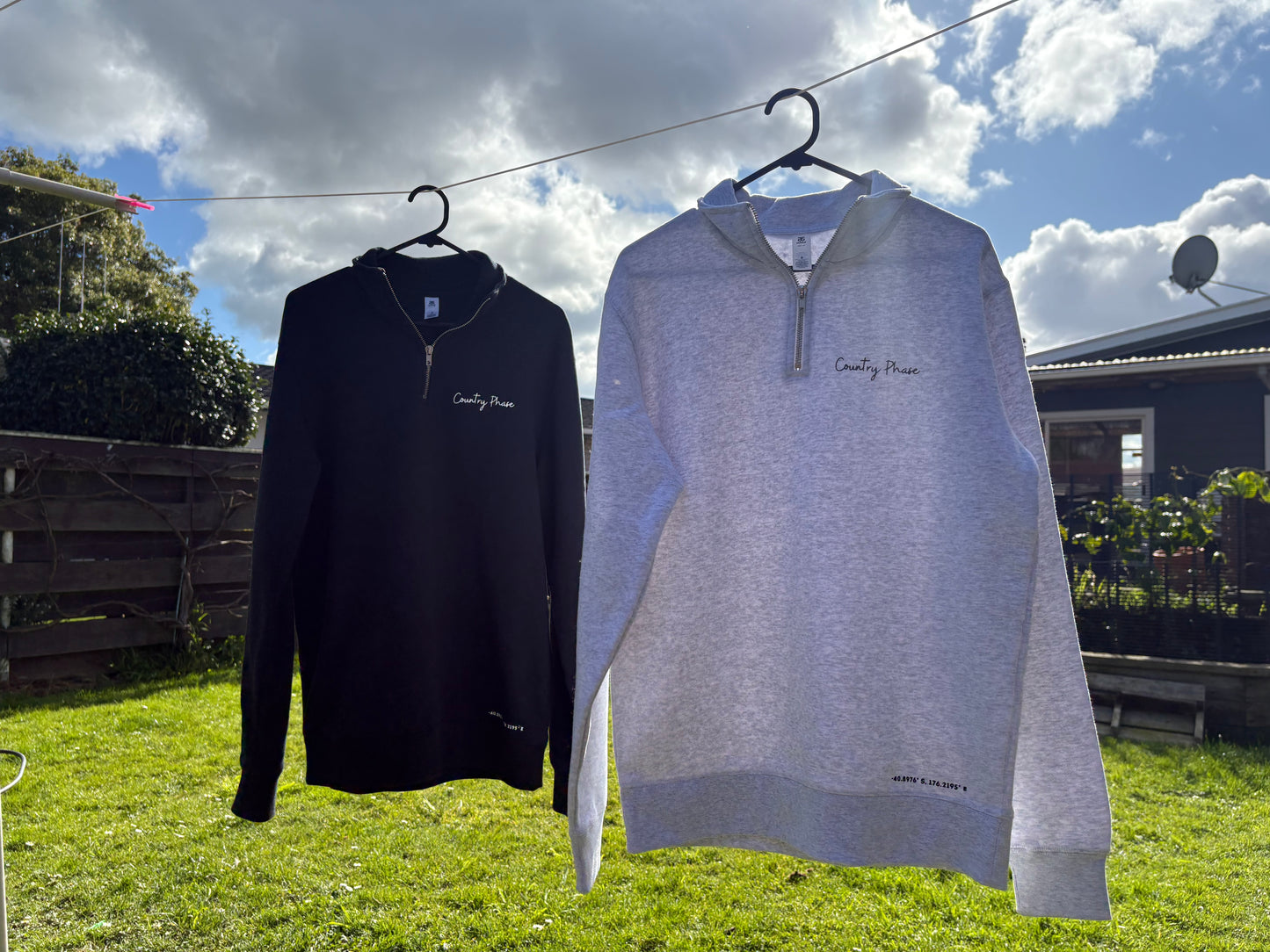 Country Phase Grey 1/2 Zip