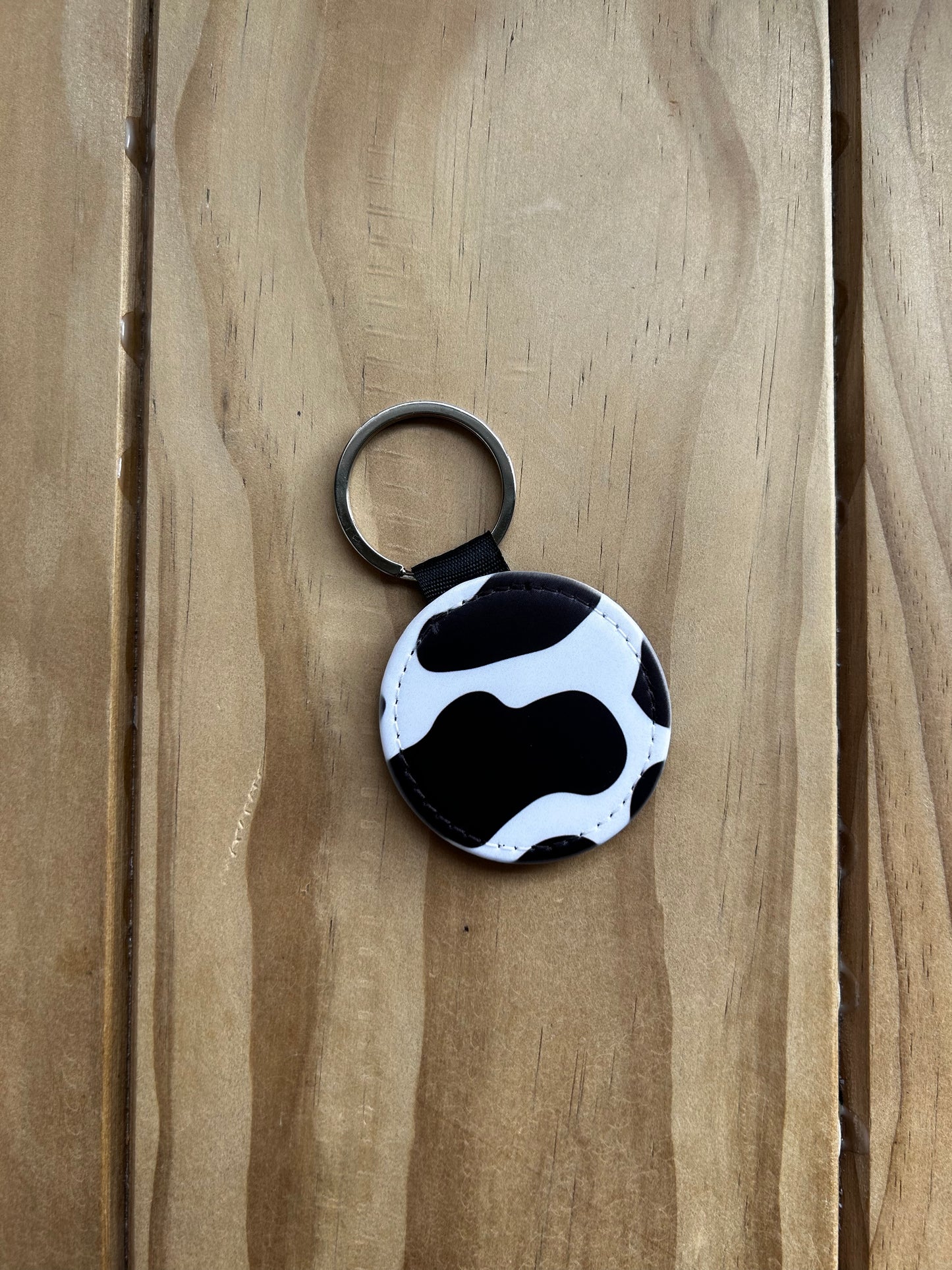 Country Phase Cow Print Keyring