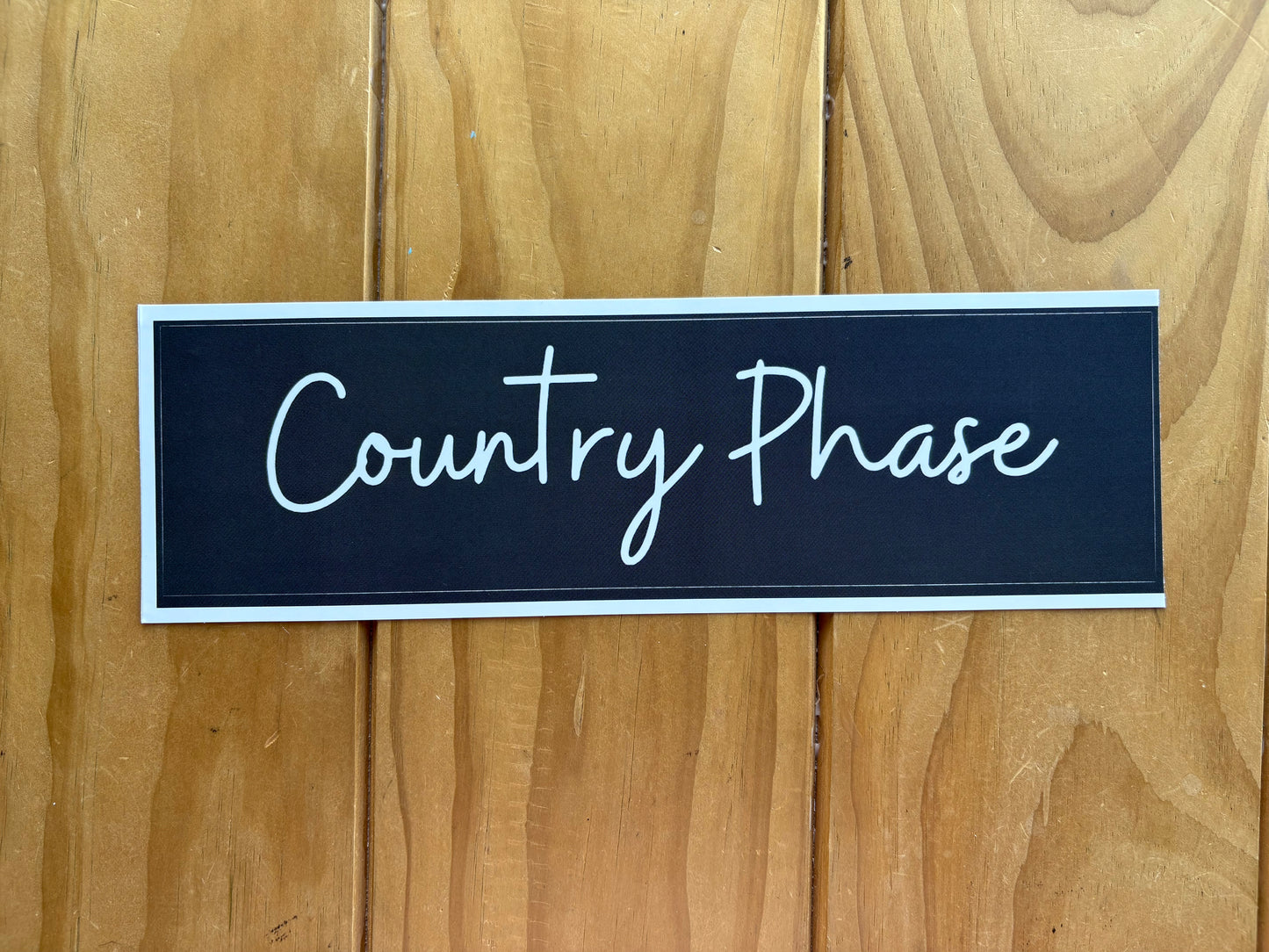 Country Phase Bumper Sticker