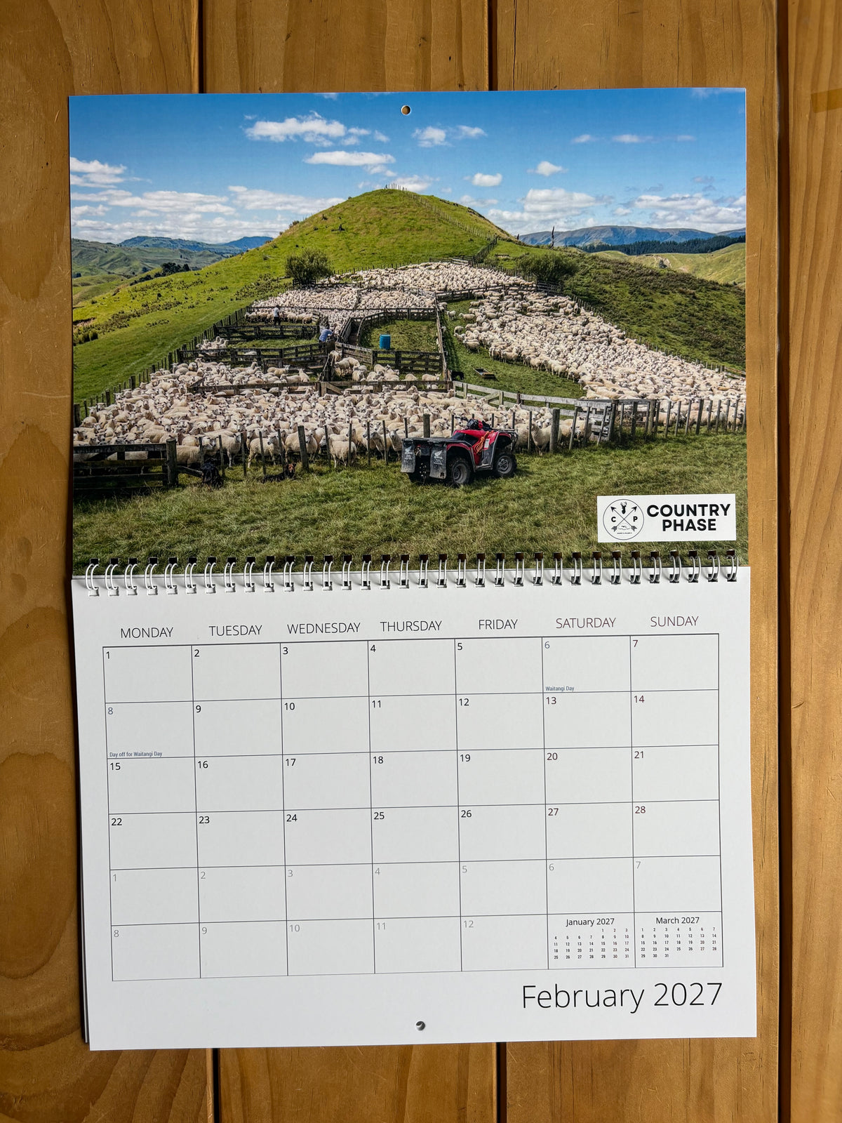 Country Phase 2027 Calendar