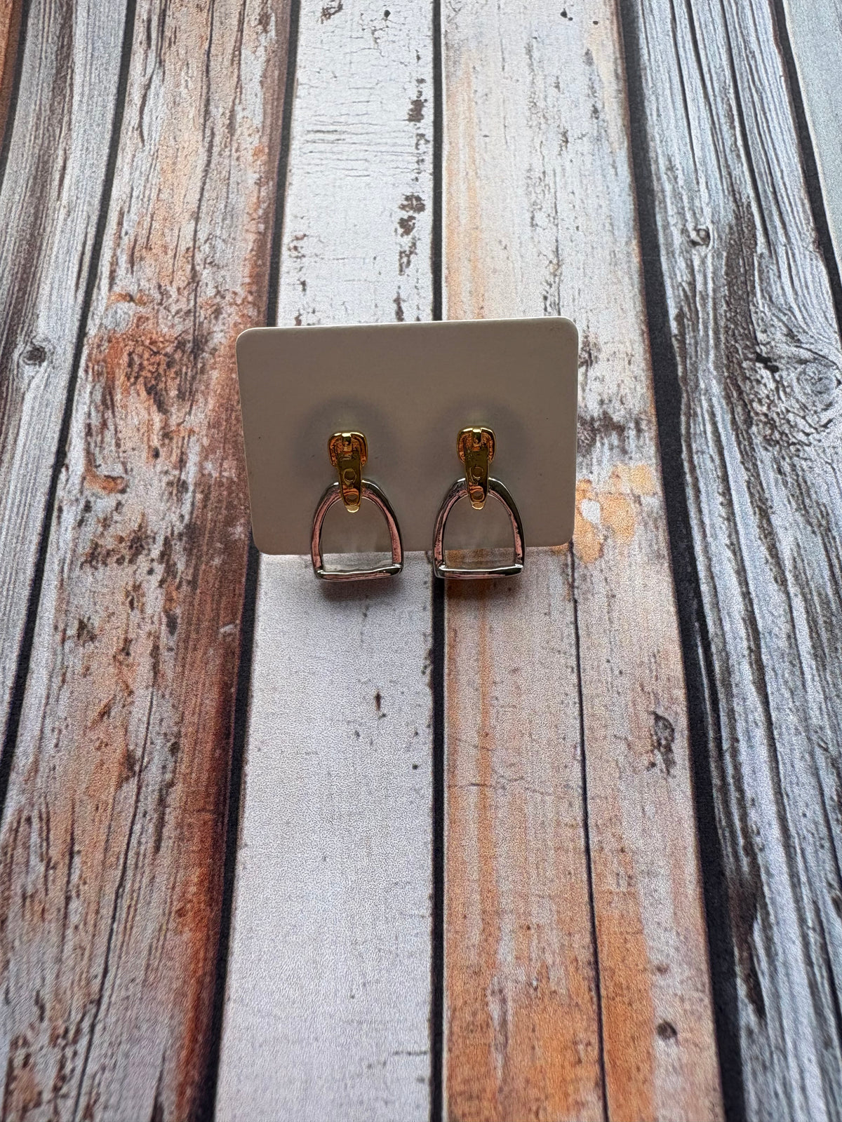 Country Phase Stirrup Earrings