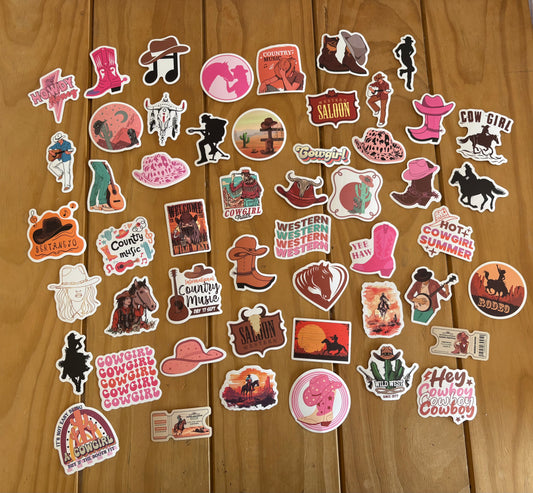SALE- 20 Mystery Country Phase Stickers