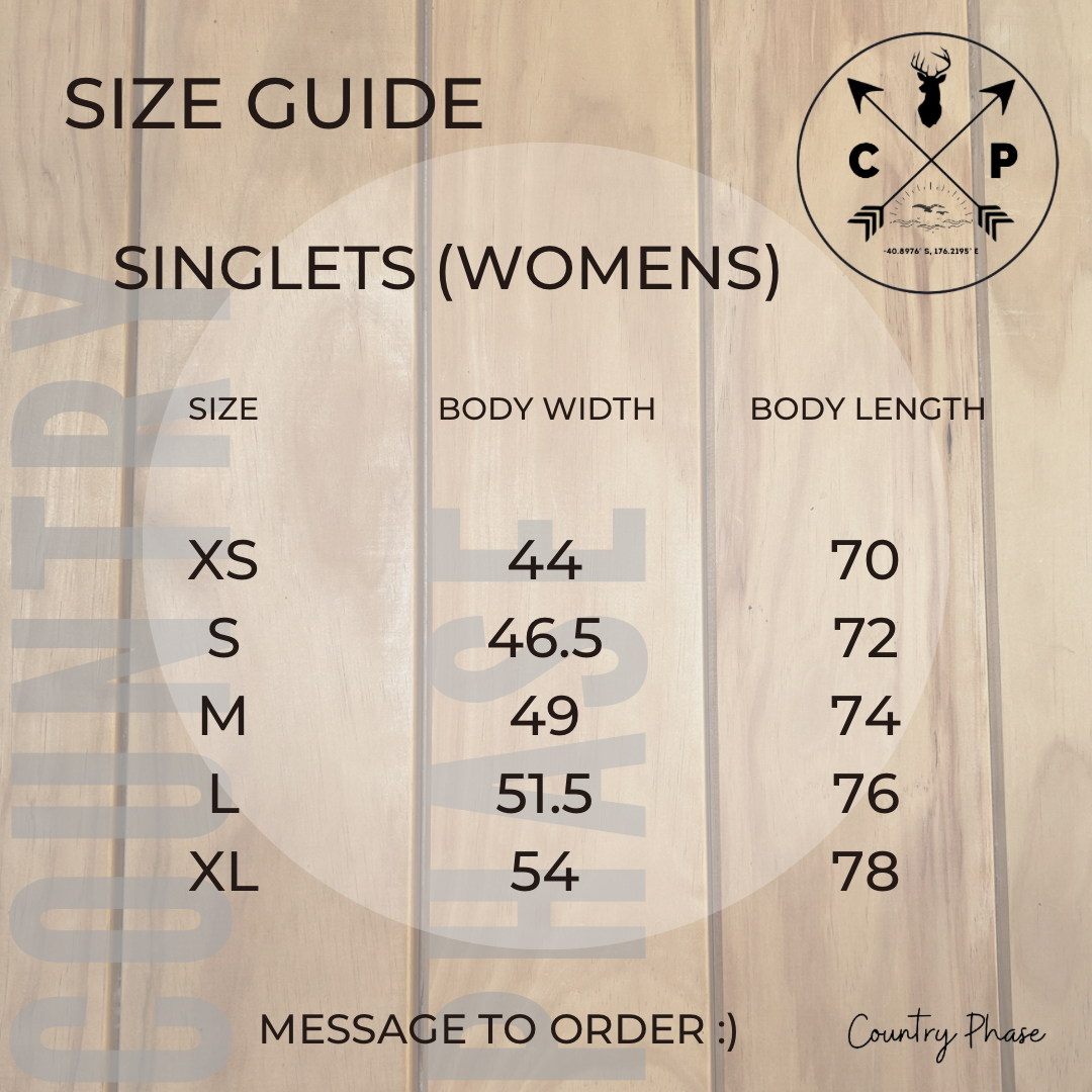 Country Phase Women's Black Simple Singlet