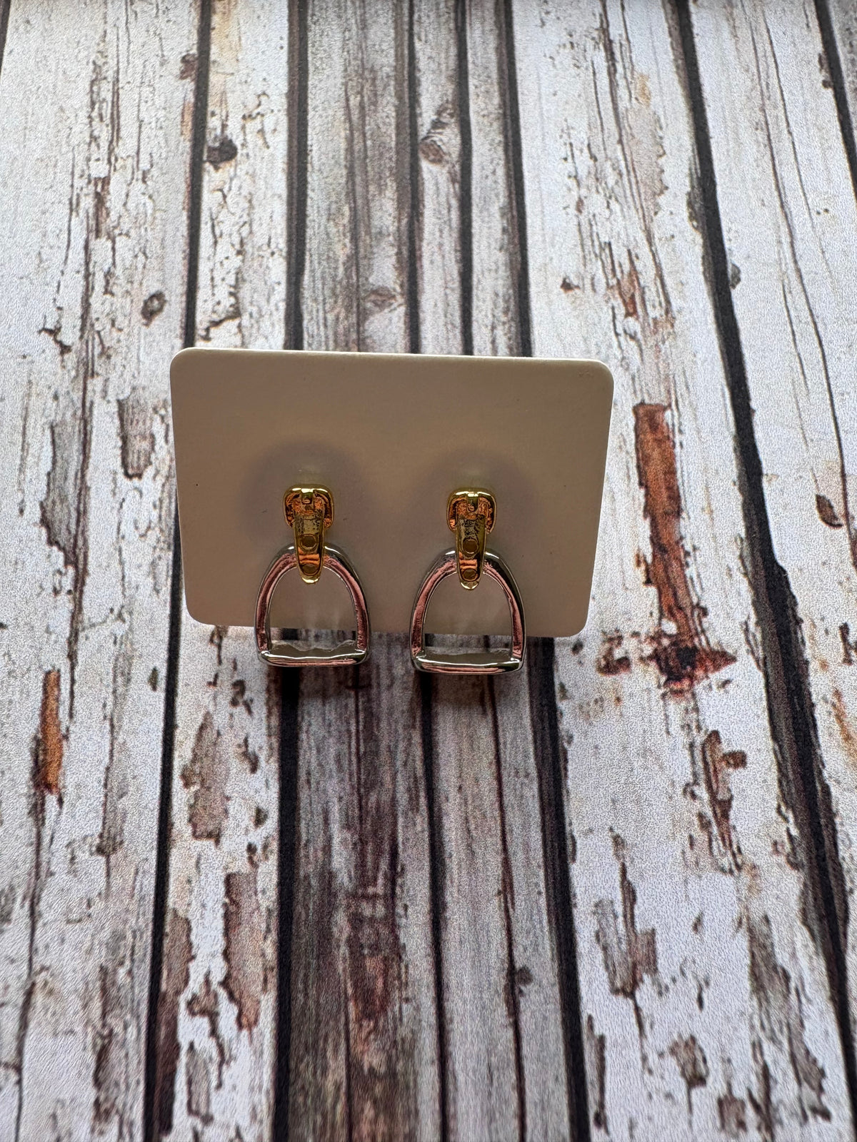 Country Phase Stirrup Earrings