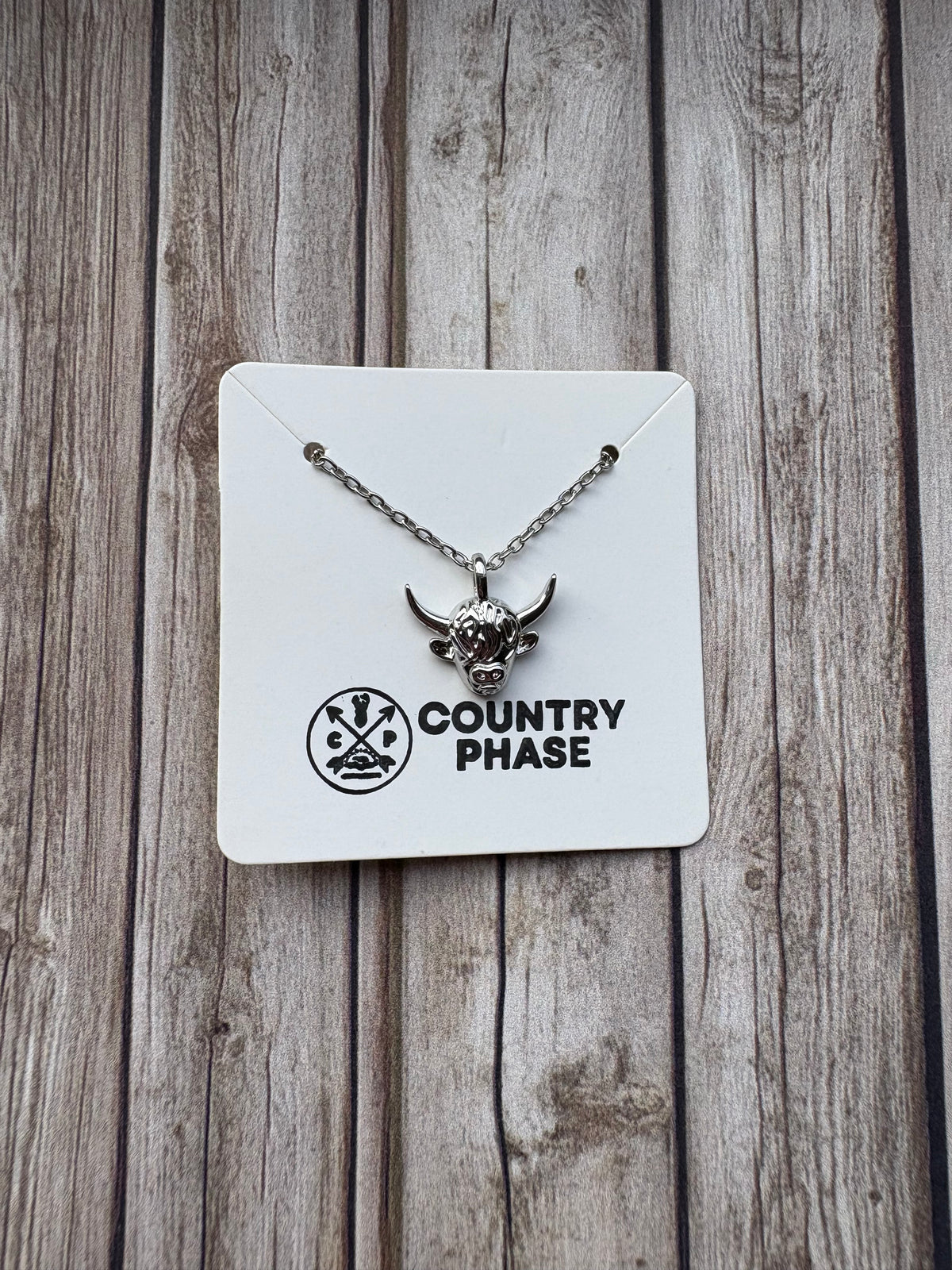 Country Phase Highland Cow Necklace