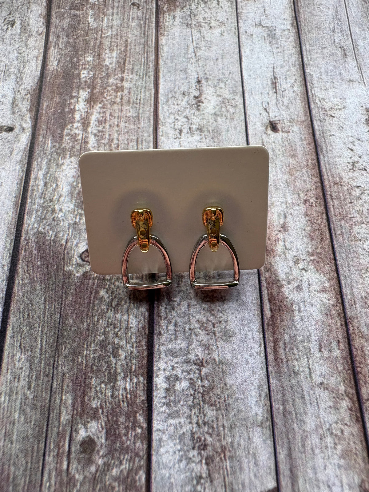 Country Phase Stirrup Earrings