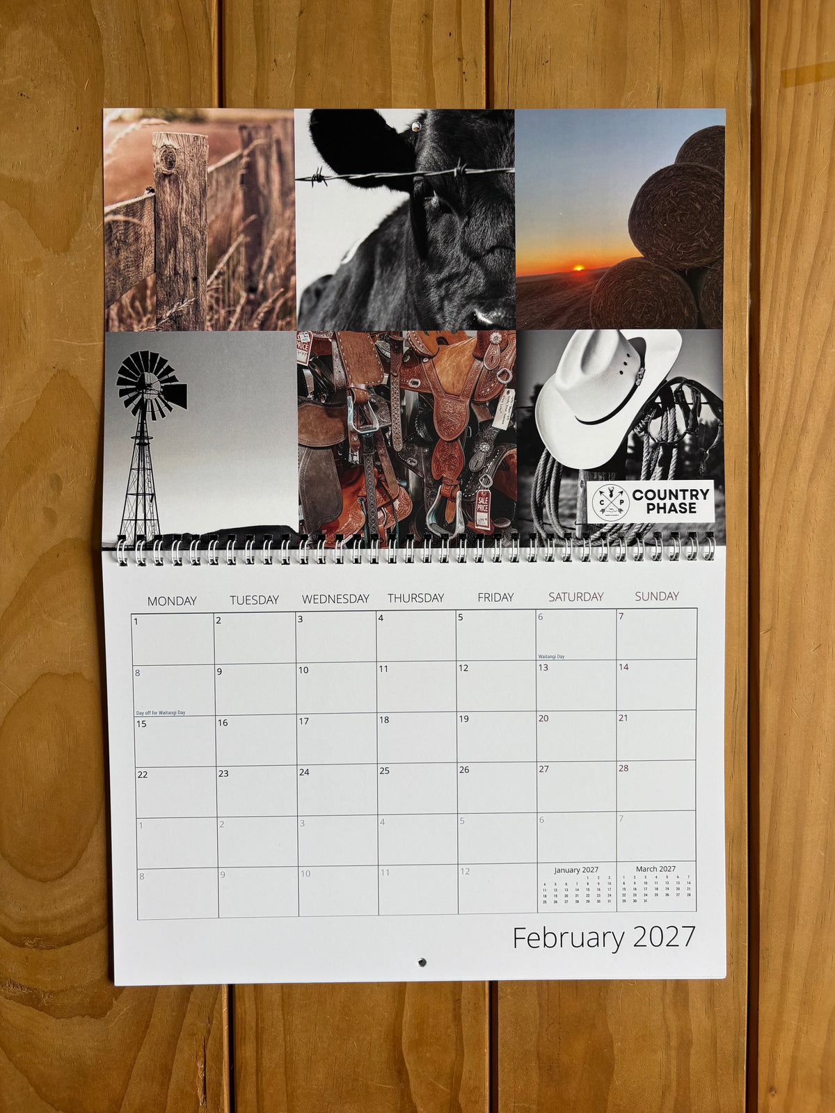 Country Phase 2027 Calendar