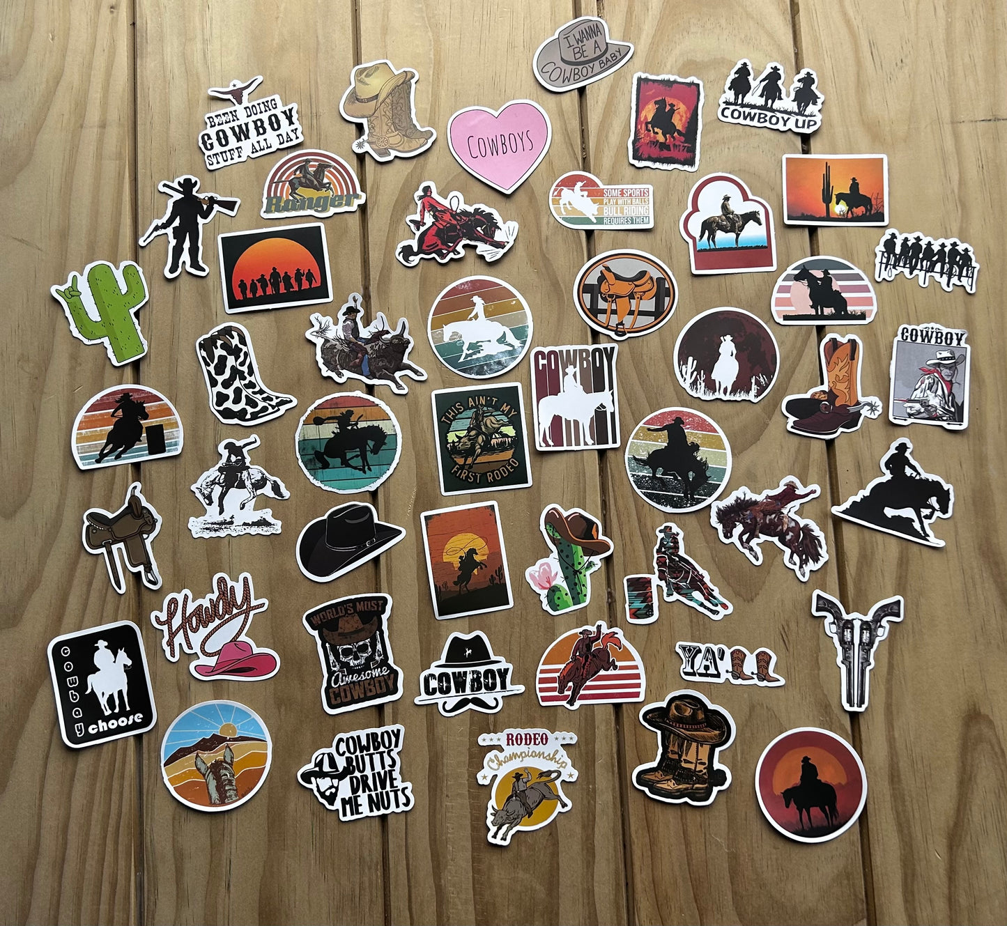 SALE- 20 Mystery Country Phase Stickers