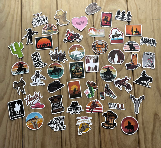 SALE- 20 Mystery Country Phase Stickers