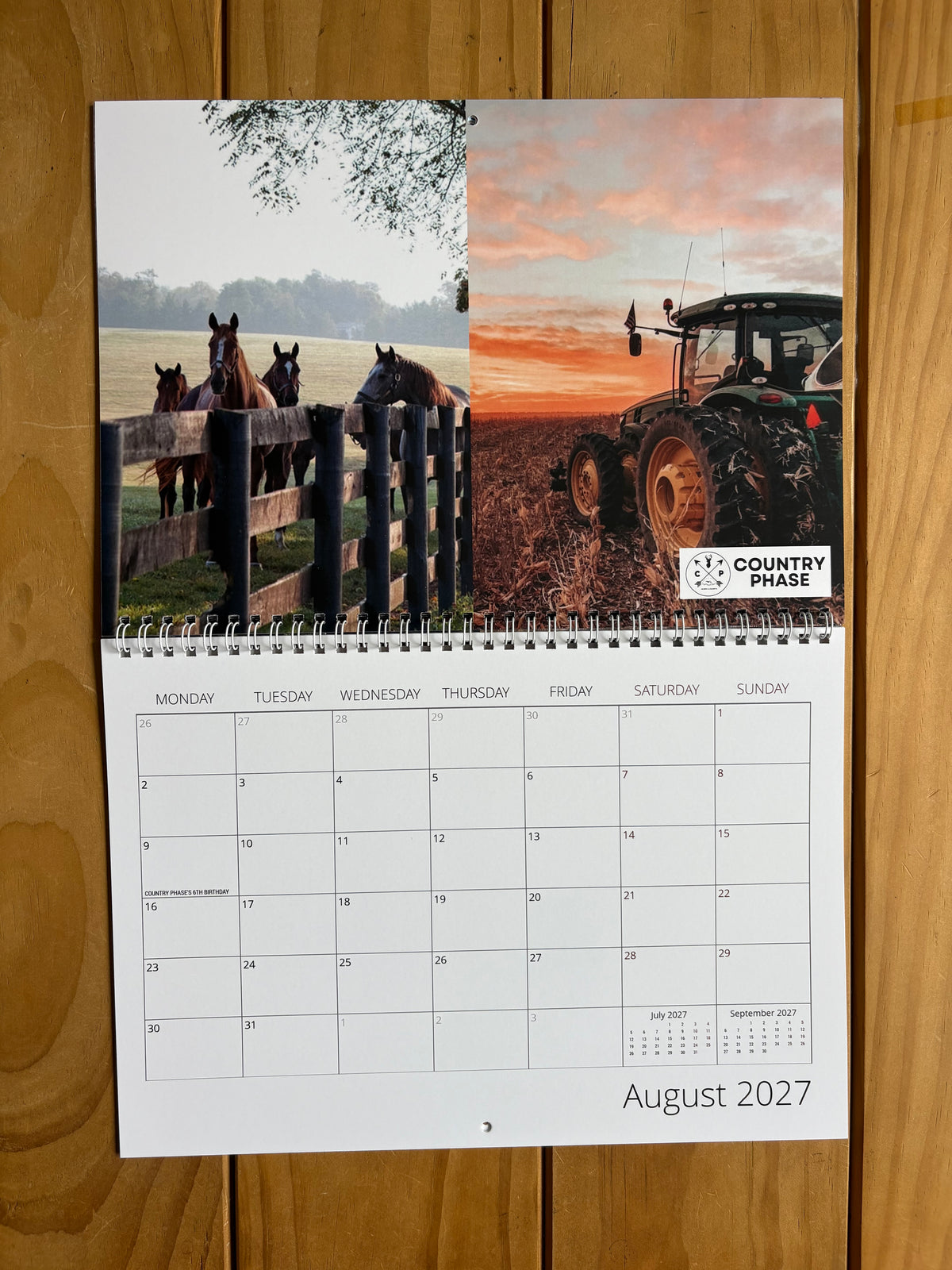 Country Phase 2027 Calendar