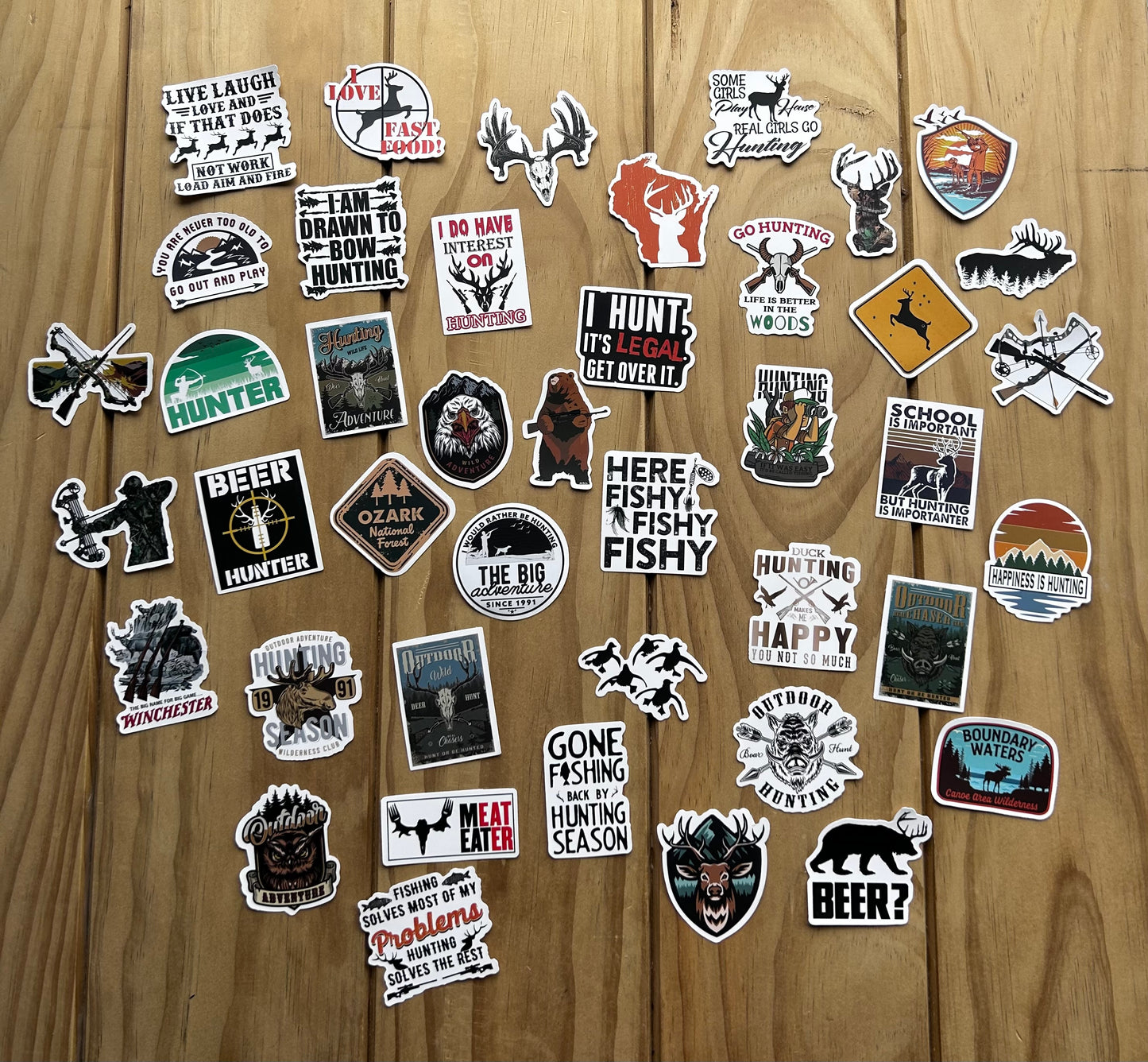 SALE- 20 Mystery Country Phase Stickers