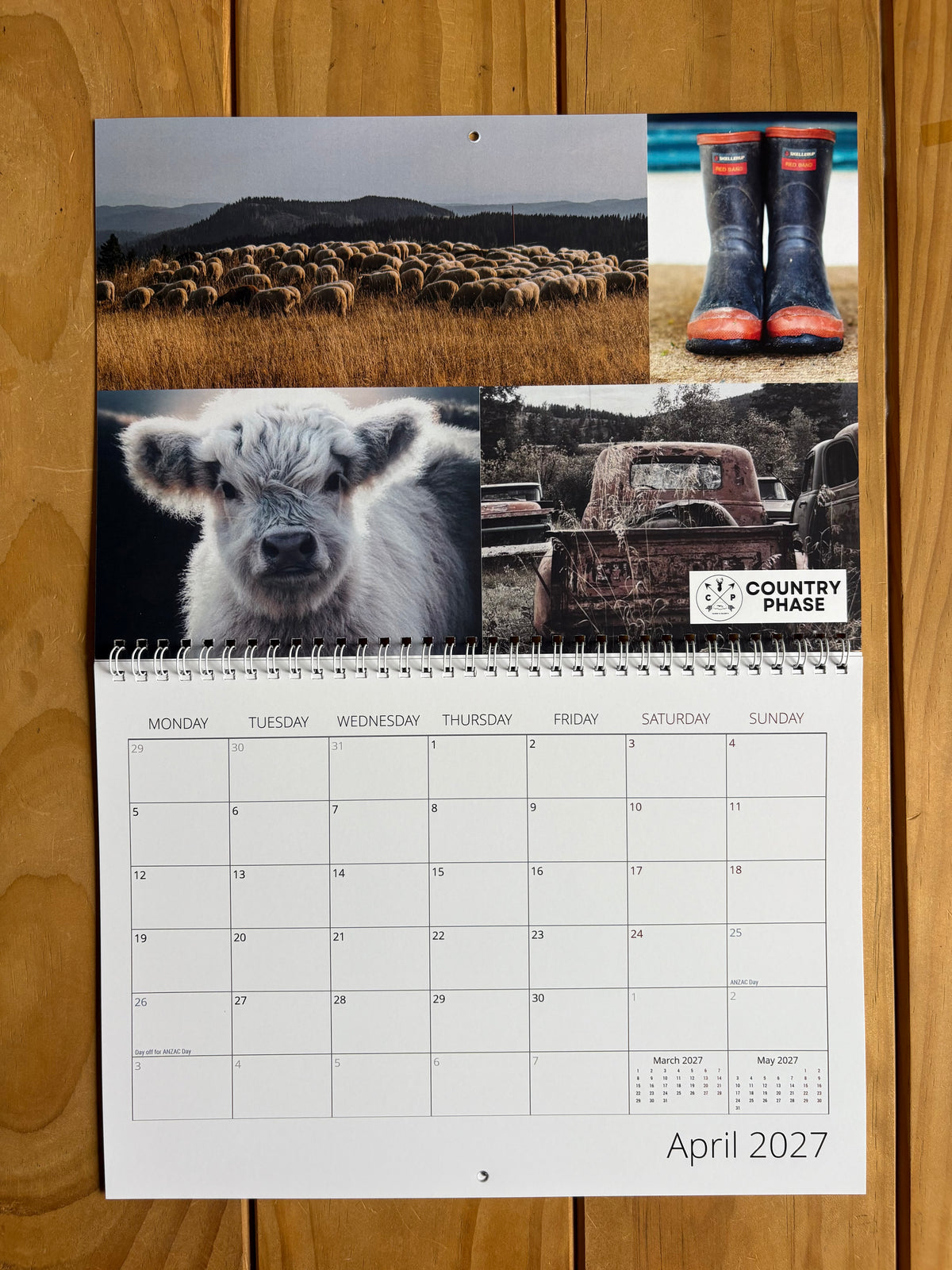 Country Phase 2027 Calendar