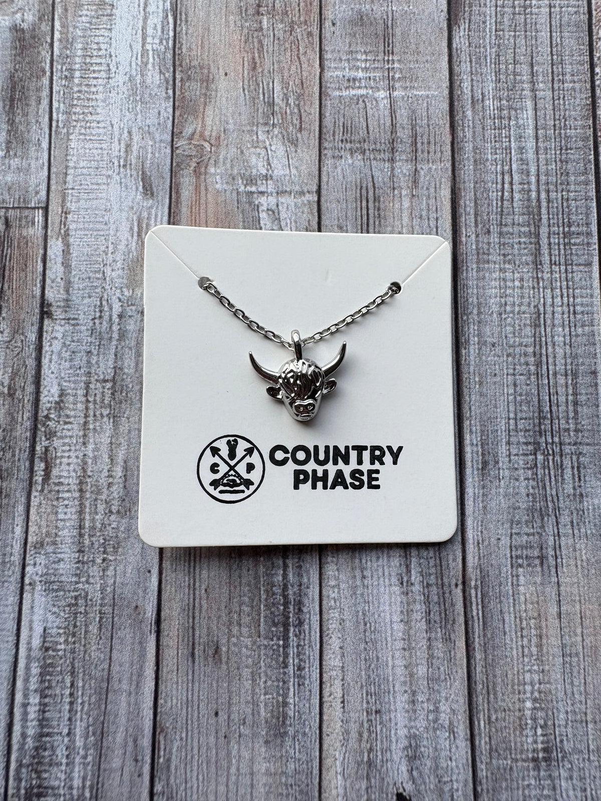 Country Phase Highland Cow Necklace