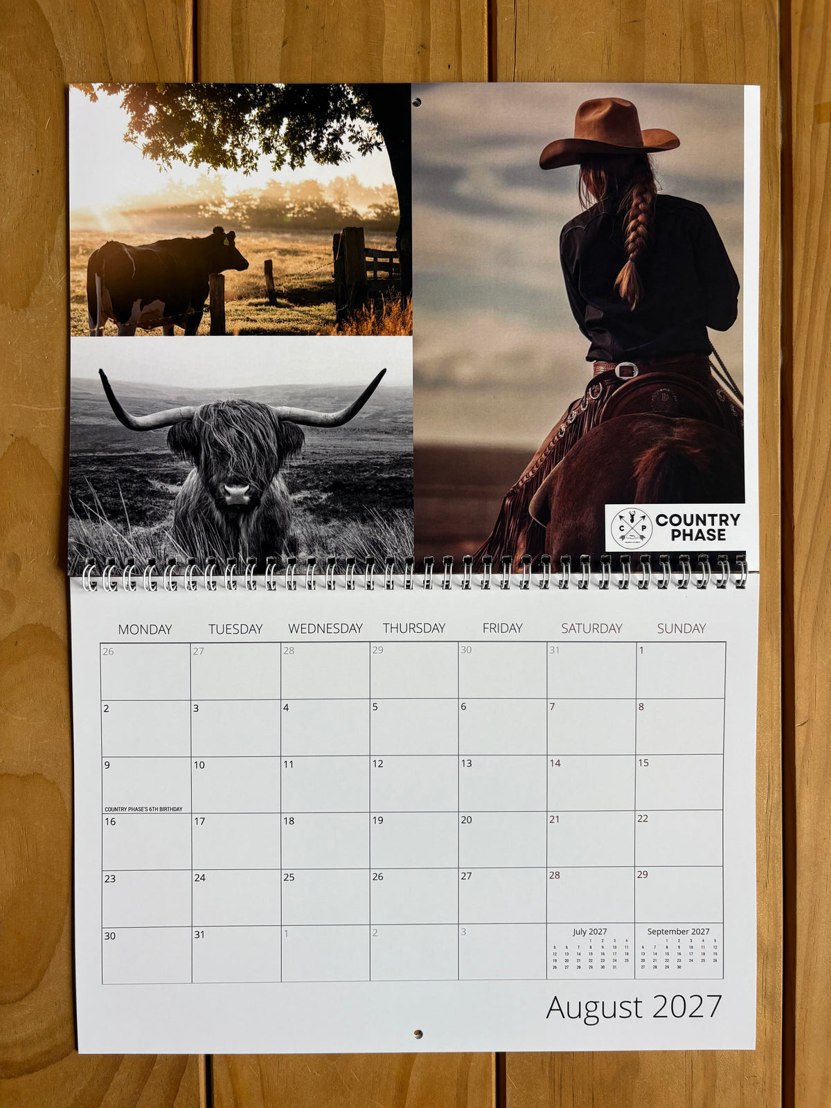 Country Phase 2027 Calendar