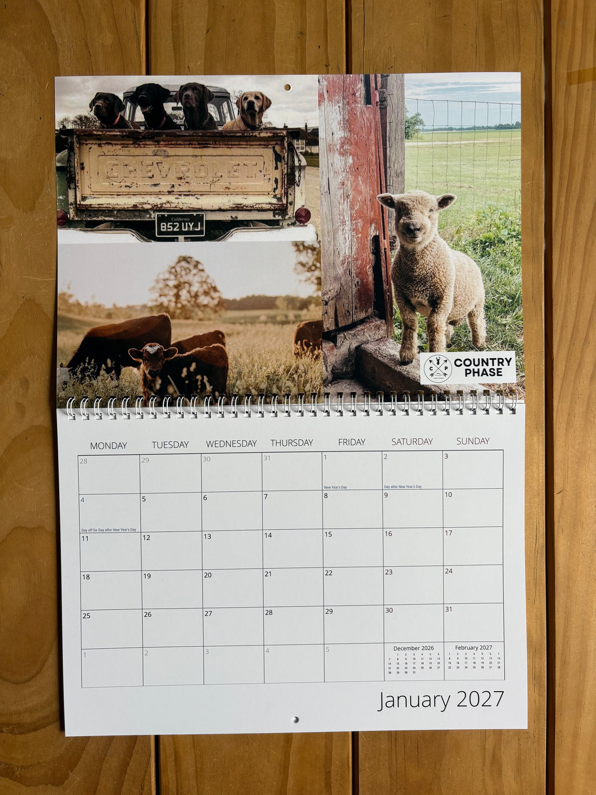 Country Phase 2027 Calendar