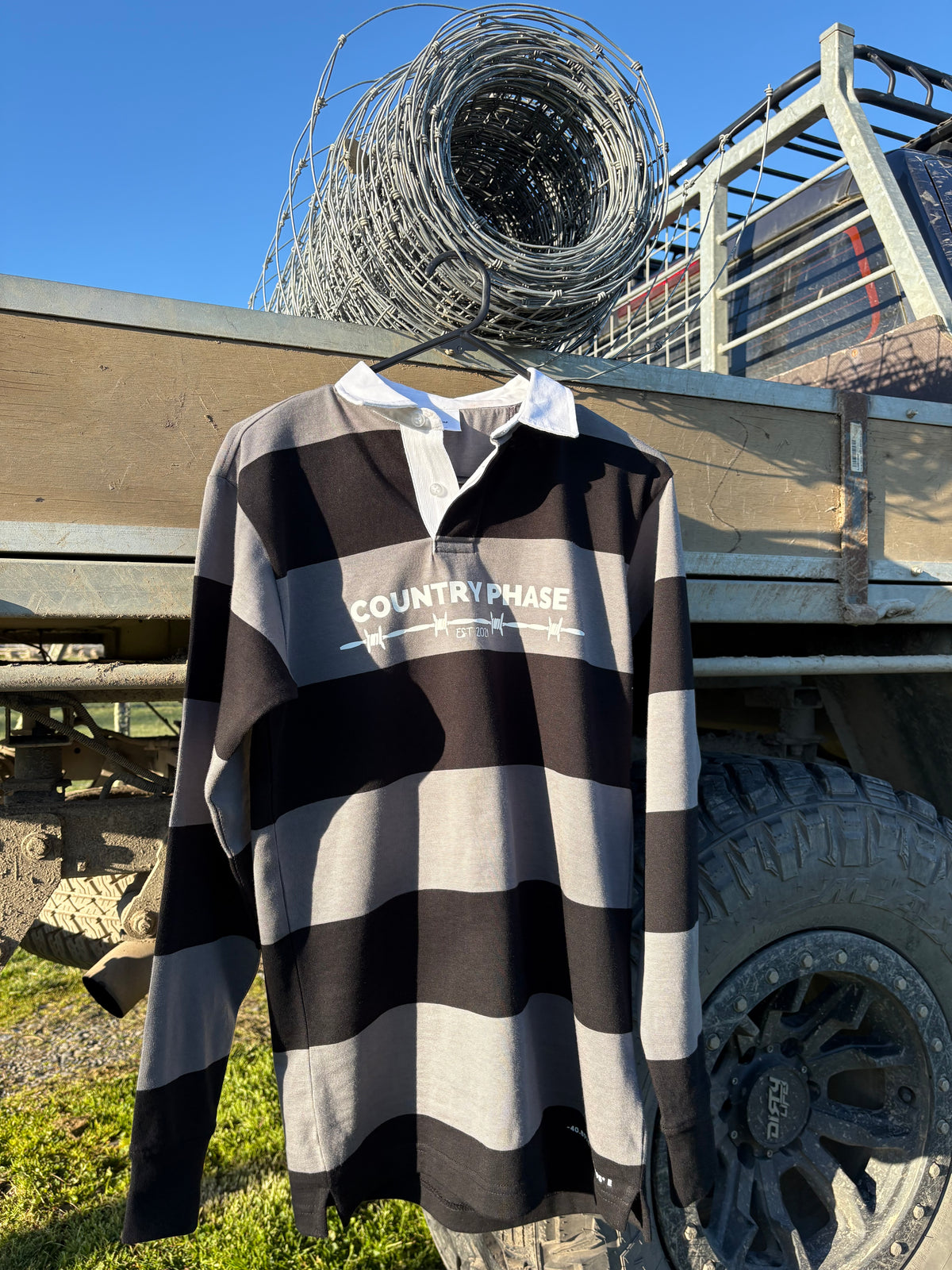 Country Phase Barbwire Rugby Jersey (Black/Shadow)