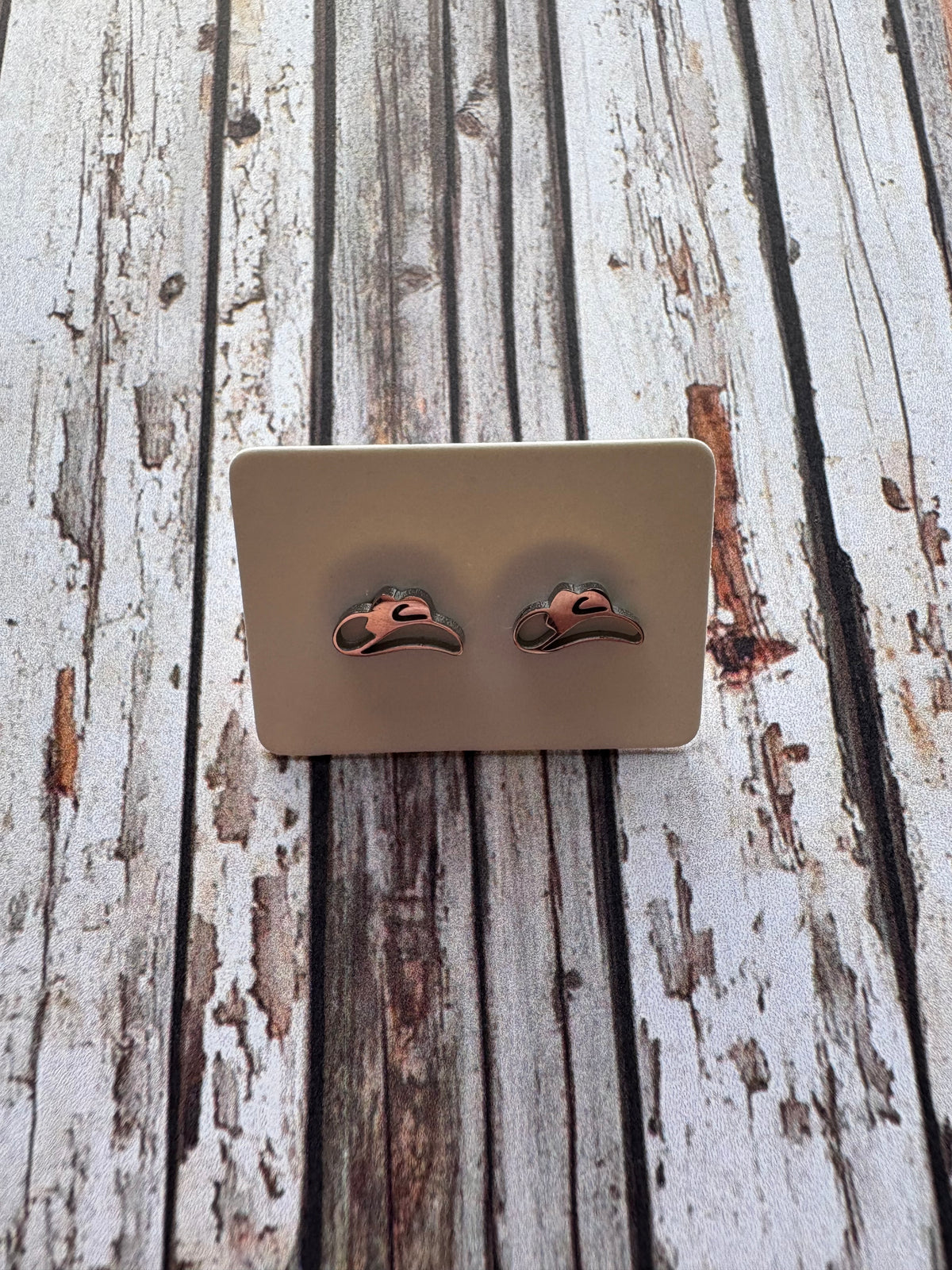 Country Phase Cowboy Hat Earrings