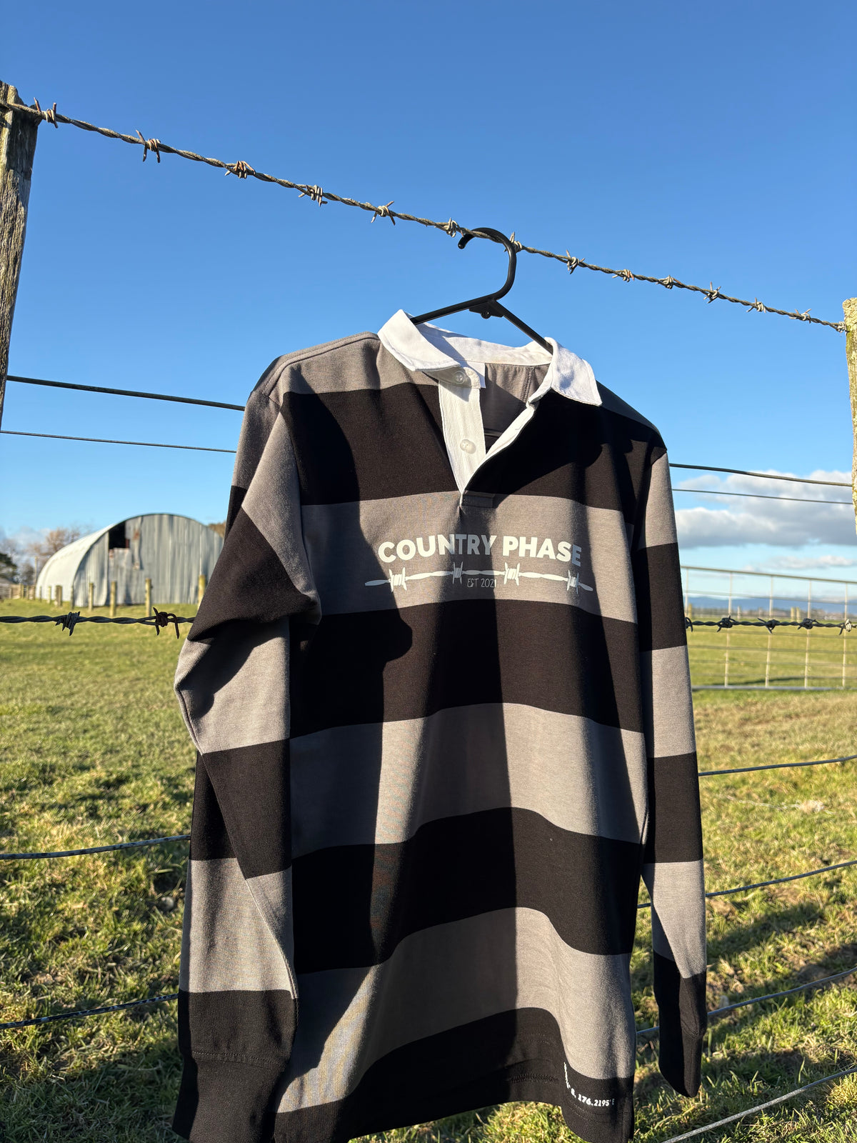 Country Phase Barbwire Rugby Jersey (Black/Shadow)