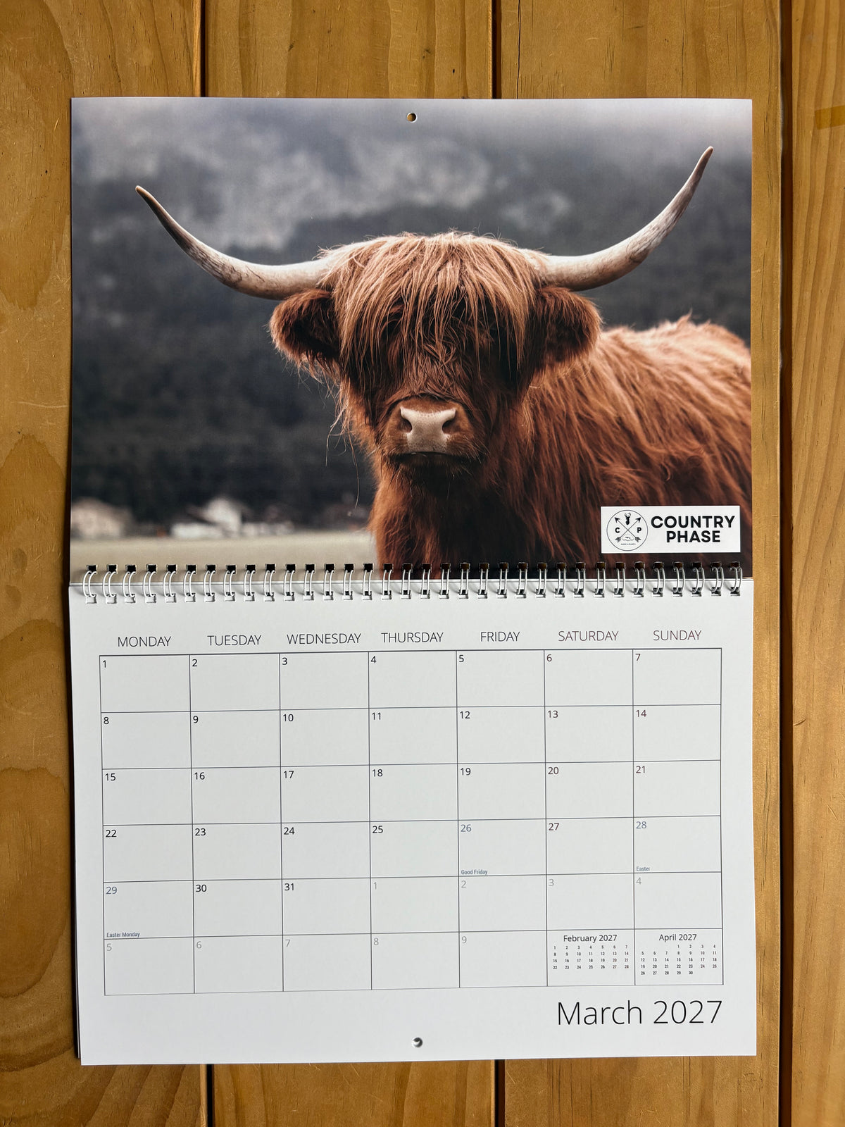 Country Phase 2027 Calendar