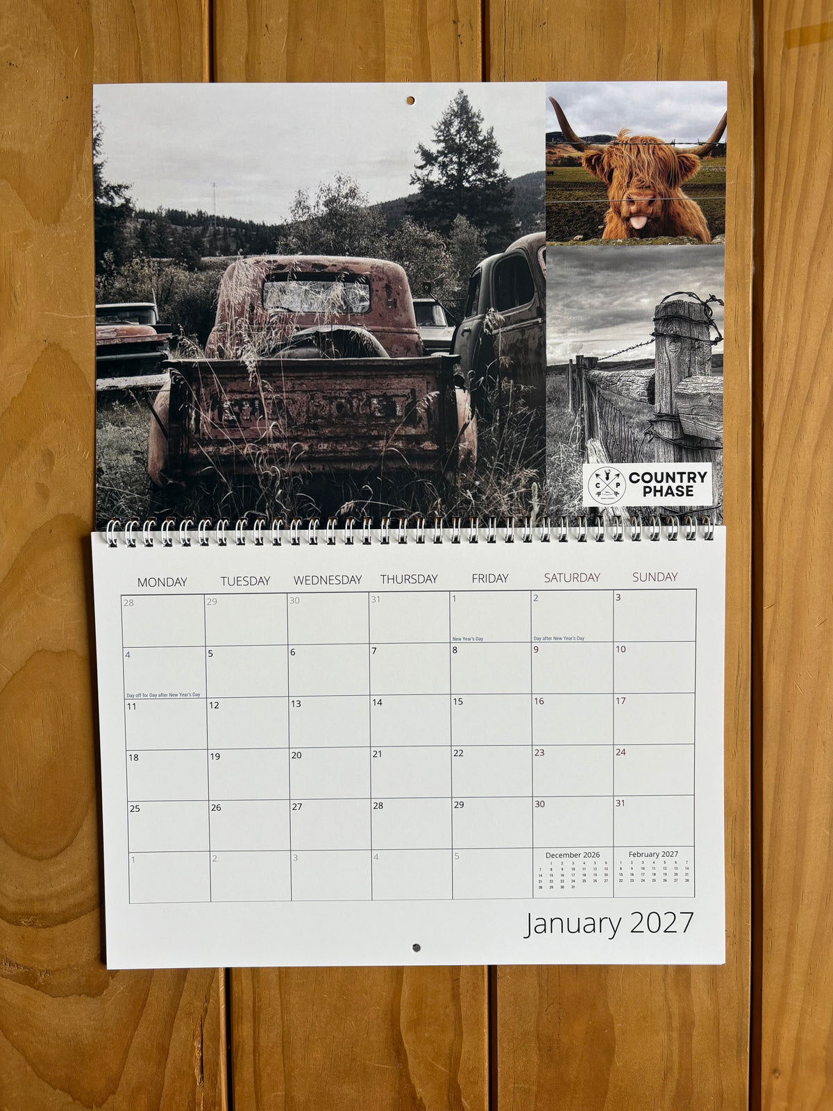 Country Phase 2027 Calendar