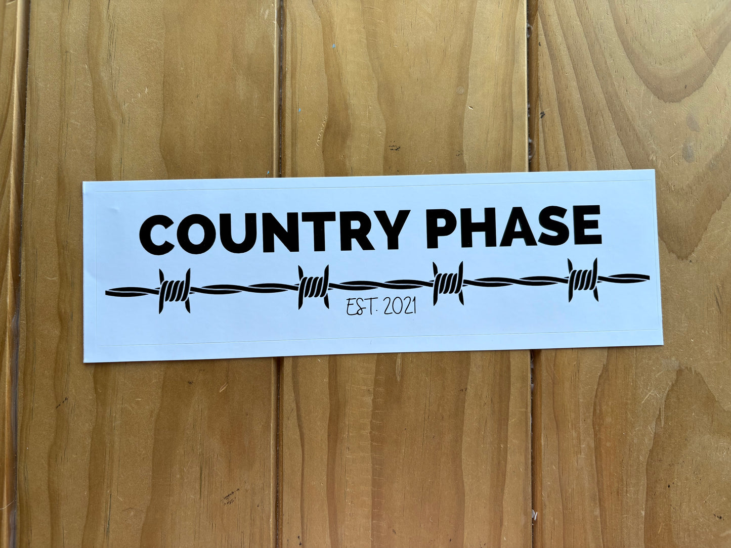 Country Phase Bumper Sticker