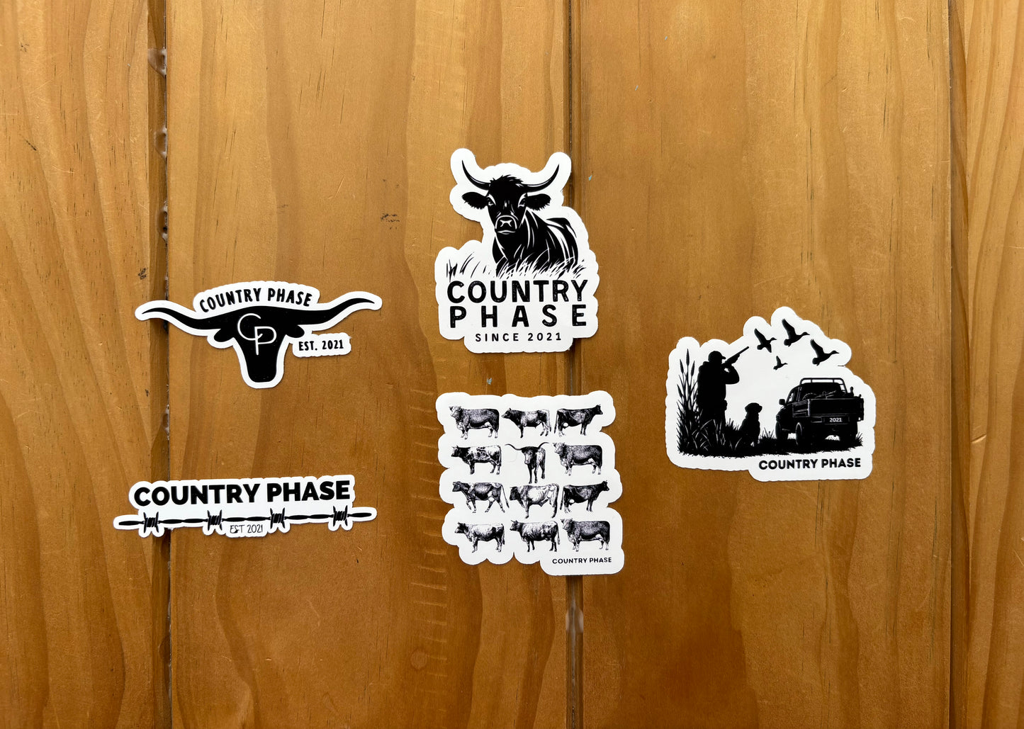 Country Phase Sticker Set - 5 stickers (C) (CP stickers)
