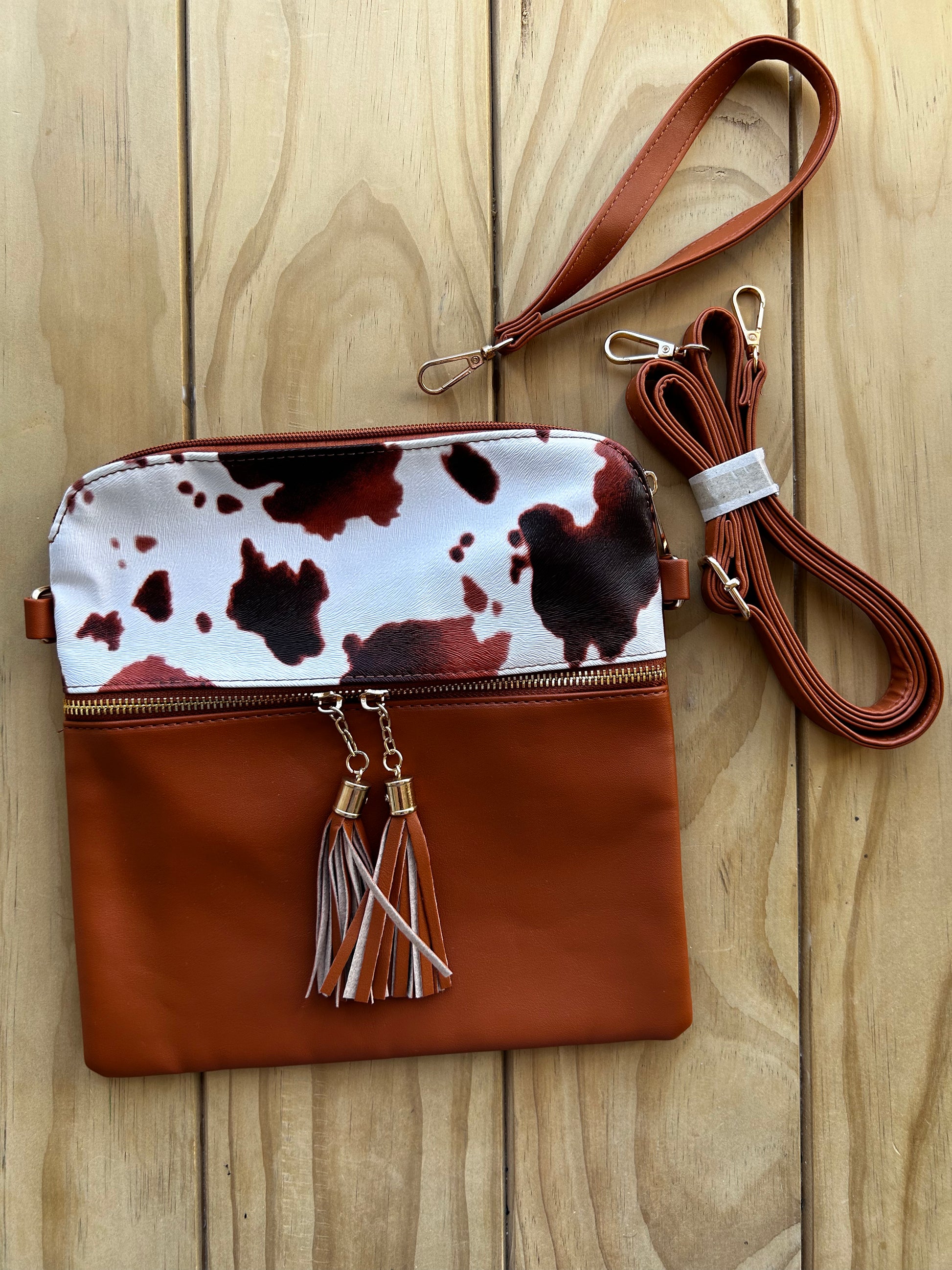 Country Phase Cow Print Handbag Small