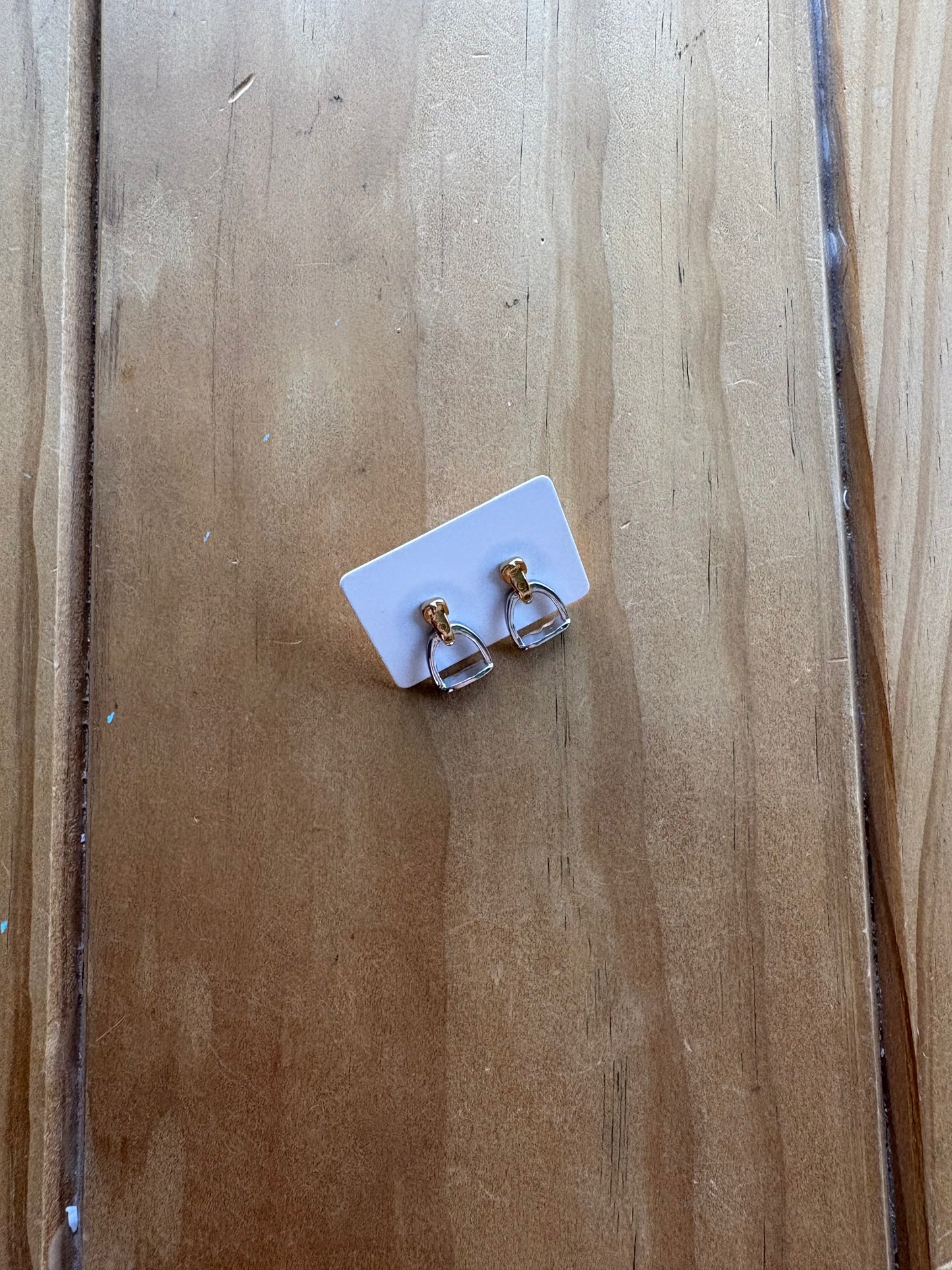 Country Phase Stirrup Earrings
